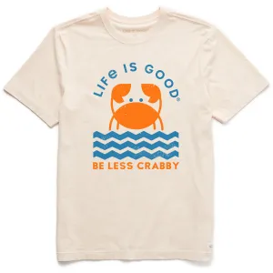 Men's Crafty Be Less Crabby Geometric Short Sleeve Crusher Tee Life is Good