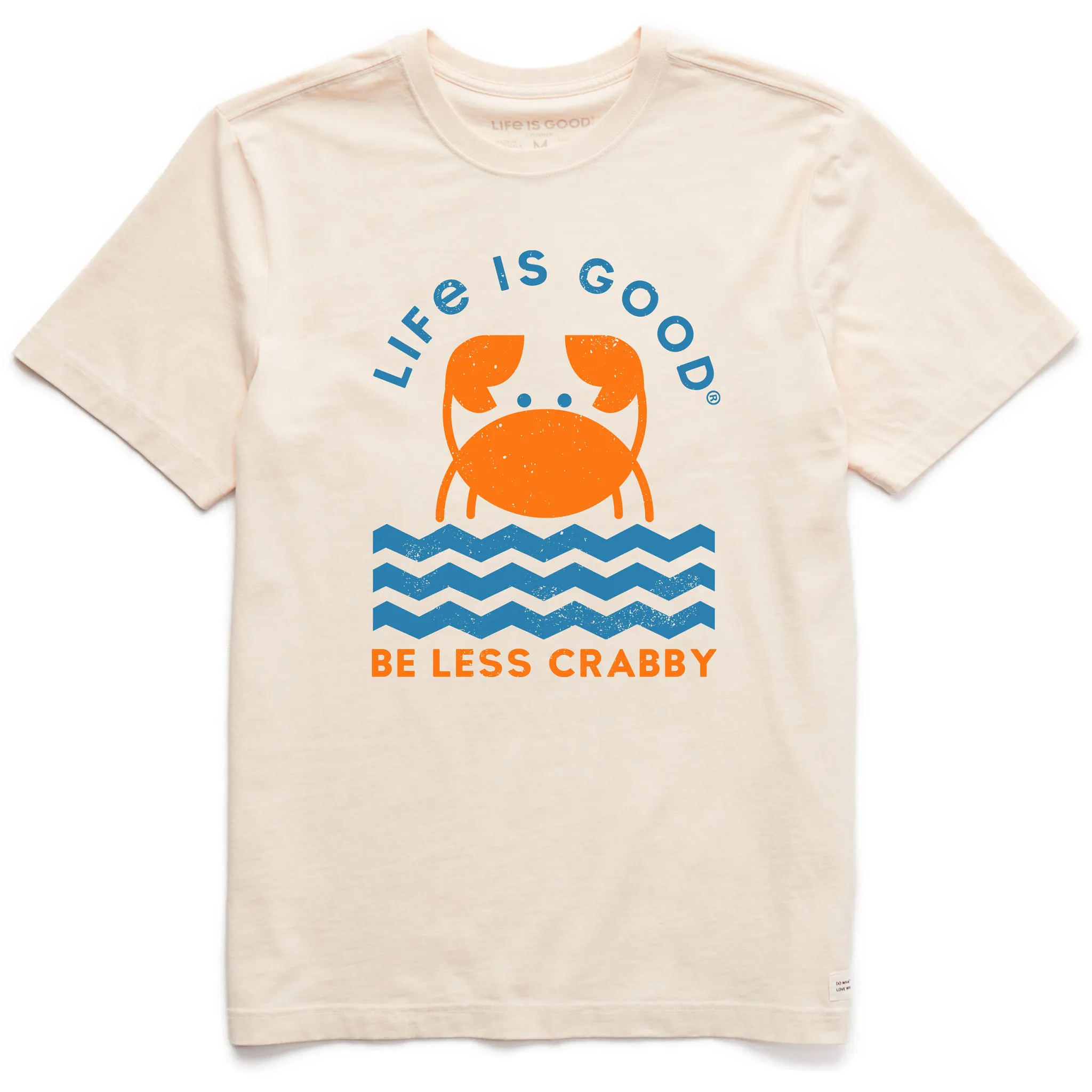 Men's Crafty Be Less Crabby Geometric Short Sleeve Crusher Tee Life is Good