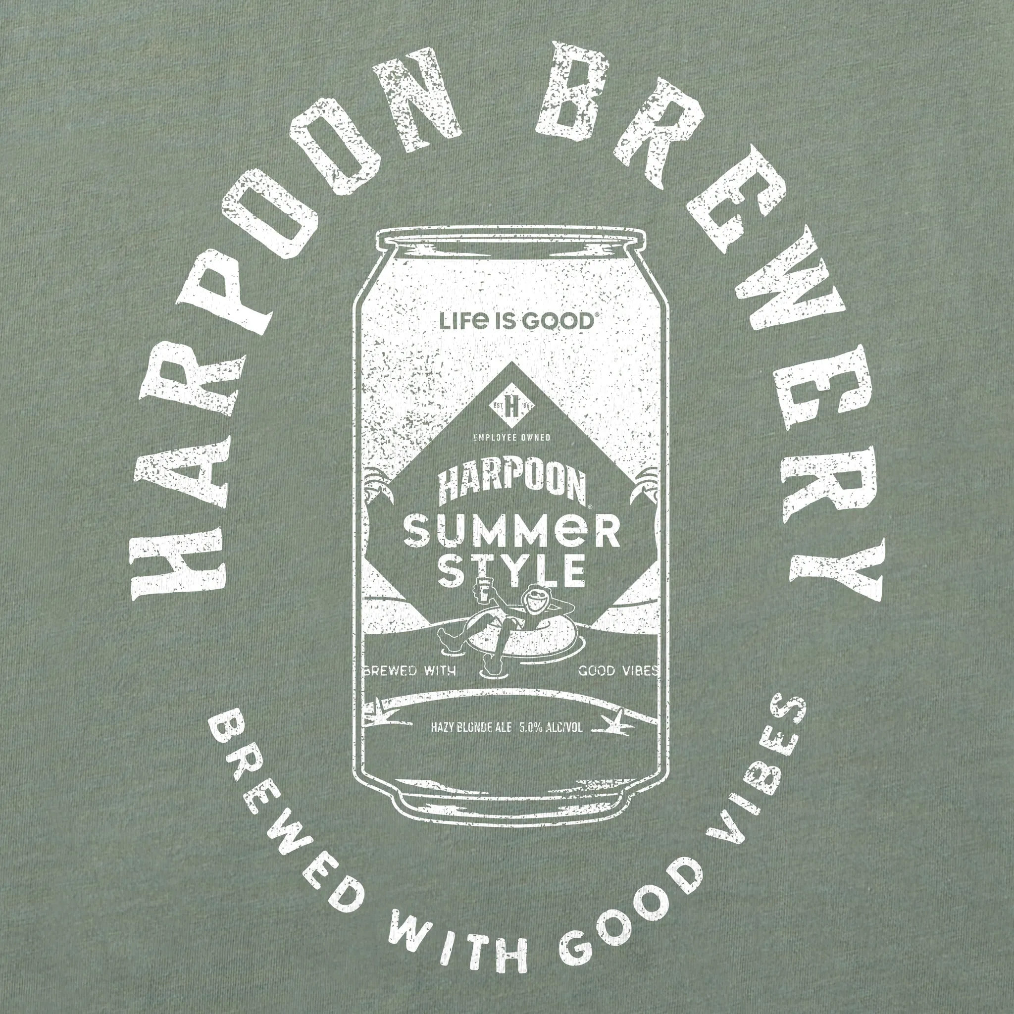 Men's Crafty Harpoon Good Vibes Short Sleeve Crusher Tee Life is Good