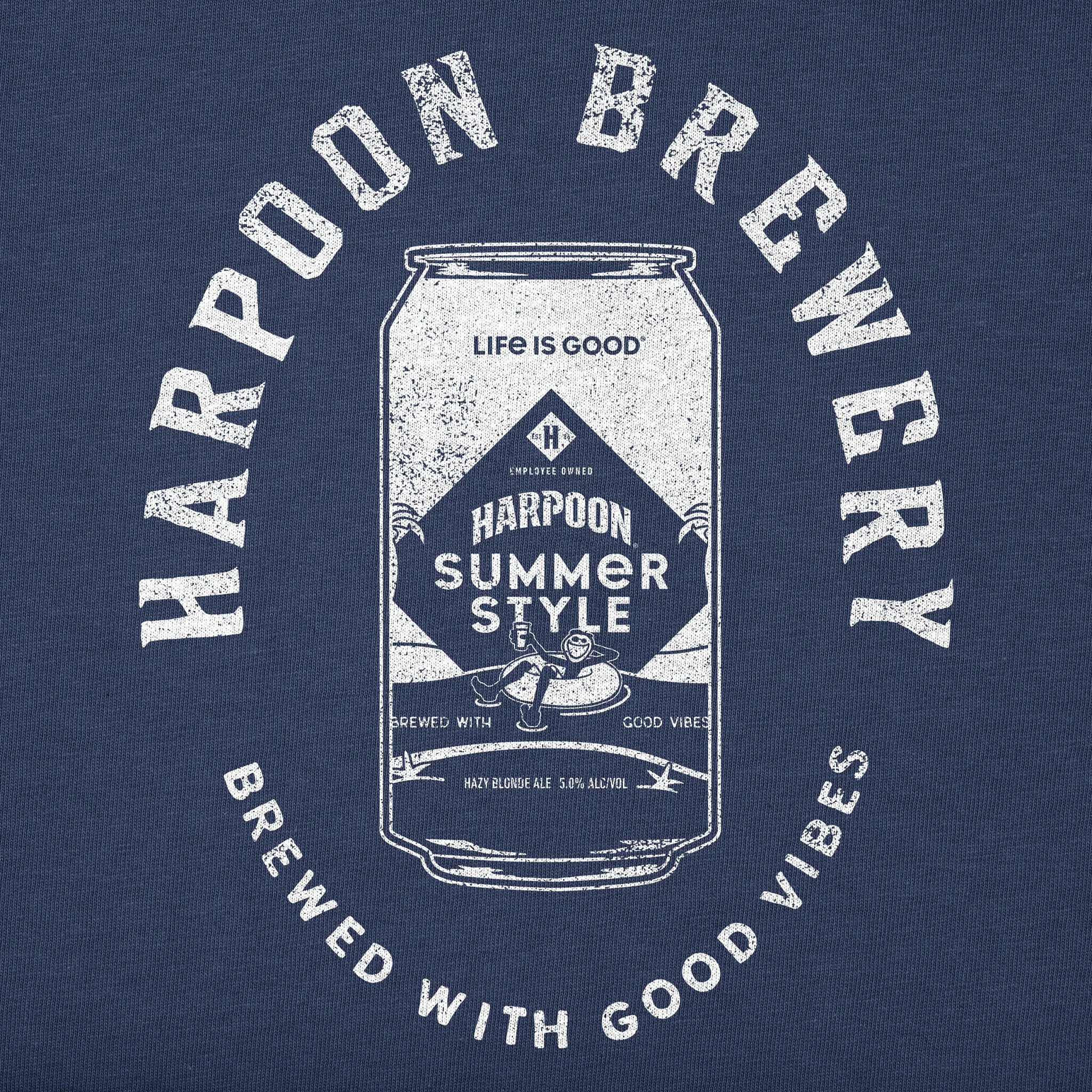 Men's Crafty Harpoon Good Vibes Short Sleeve Crusher Tee Life is Good