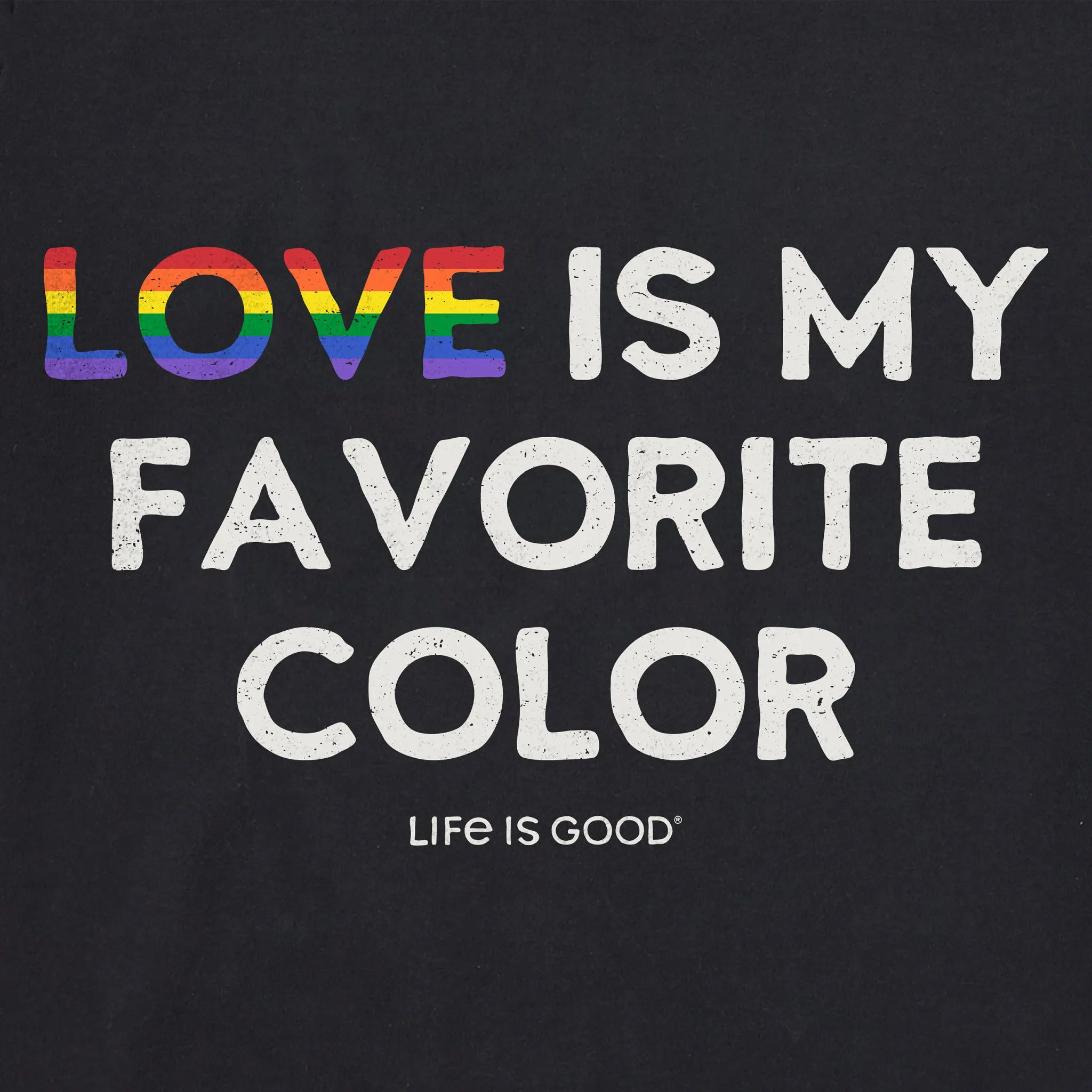 Men's Crafty LOVE is my Favorite Color Short Sleeve Tee Life is Good