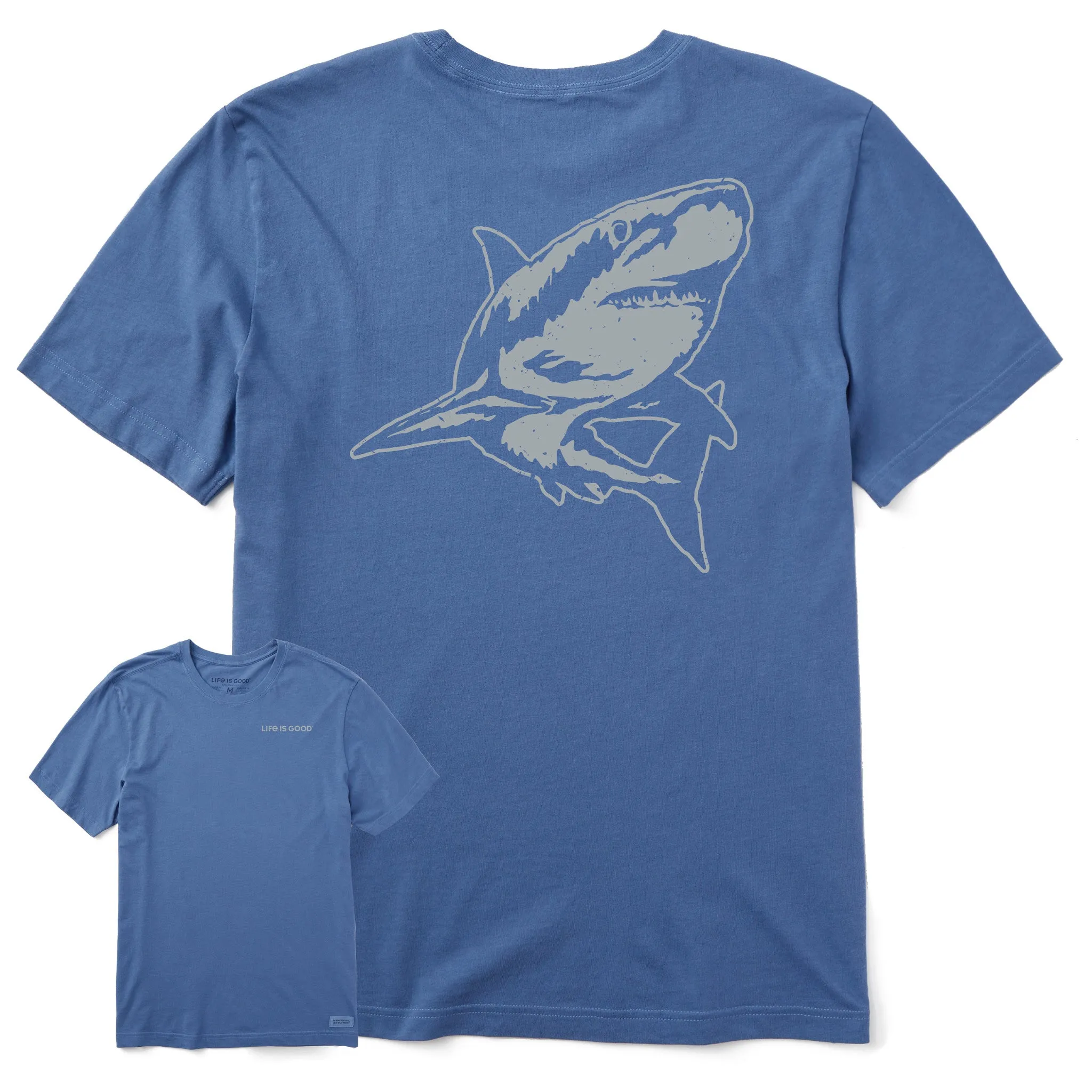 Men's Crafty Shark Short Sleeve Tee Life is Good