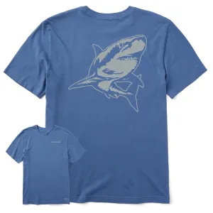 Men's Crafty Shark Short Sleeve Tee Life is Good