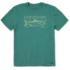 Men's Crafty Trout Short Sleeve Crusher Tee Life is Good