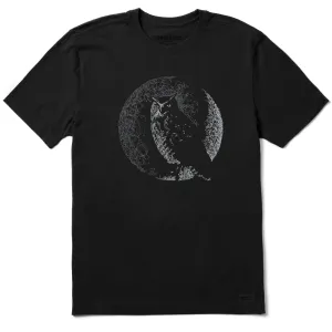 Men's Crescent Owl Short Sleeve Crusher Tee Life is Good