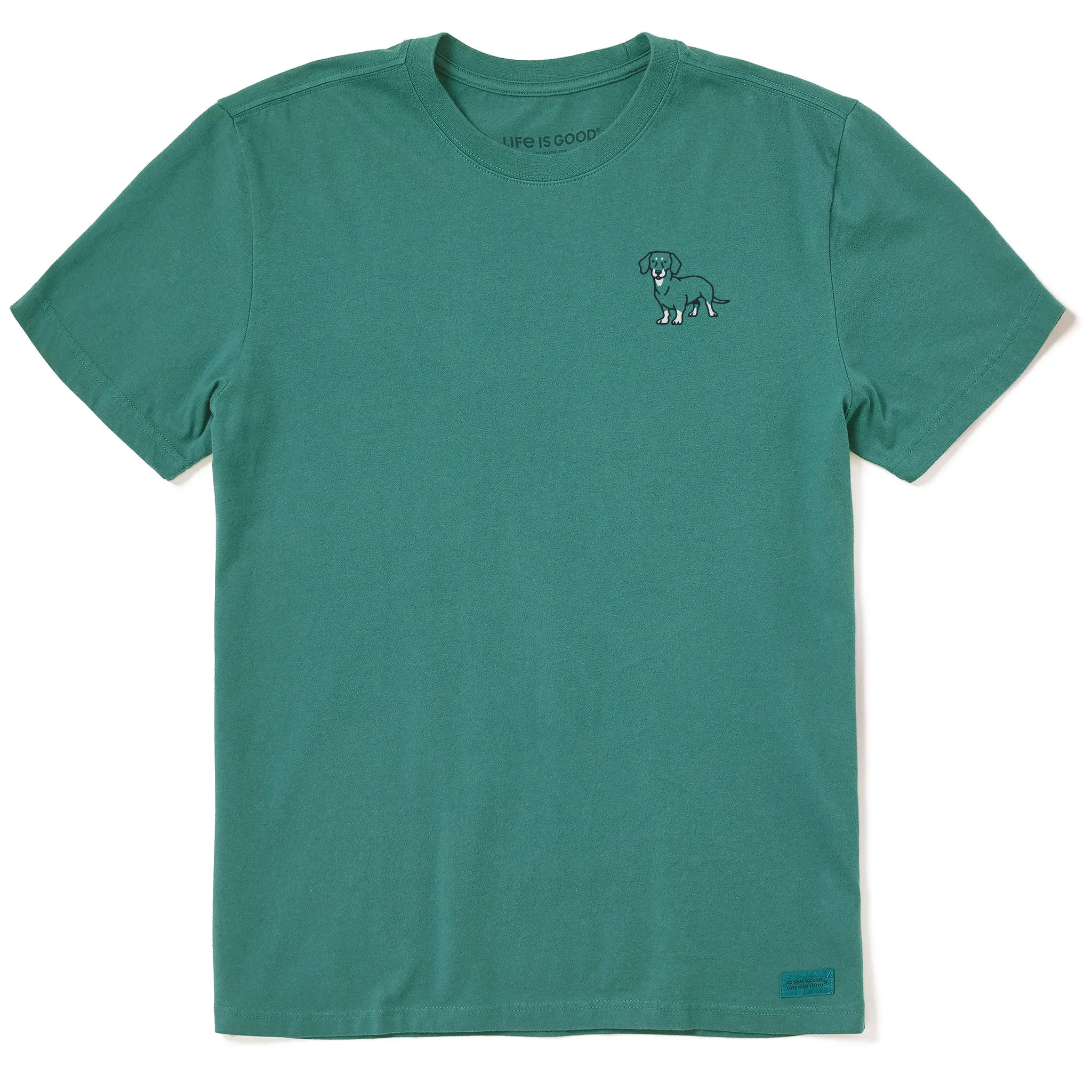 Men's Dachshund LC Short Sleeve Crusher Tee Life is Good
