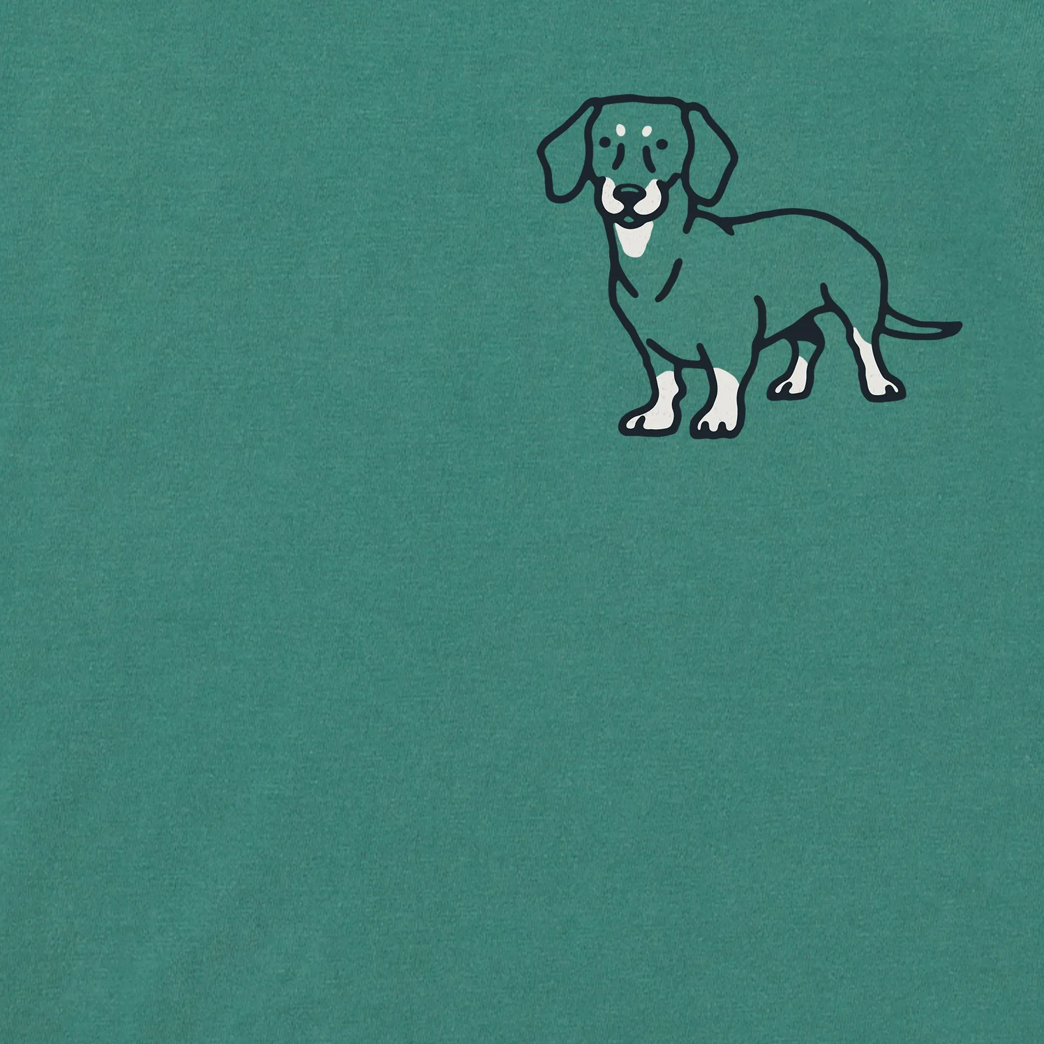 Men's Dachshund LC Short Sleeve Crusher Tee Life is Good