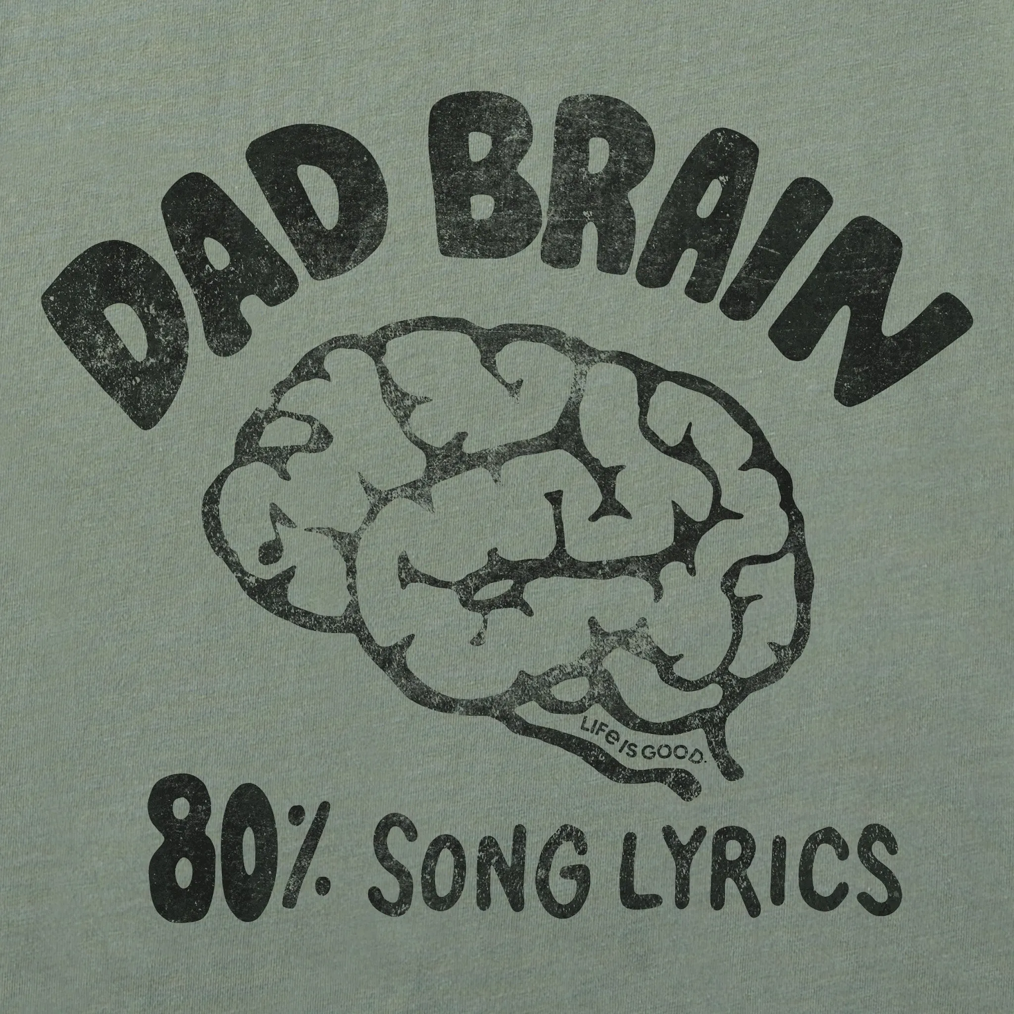Men's Dad Brain Short Sleeve Tee Life is Good