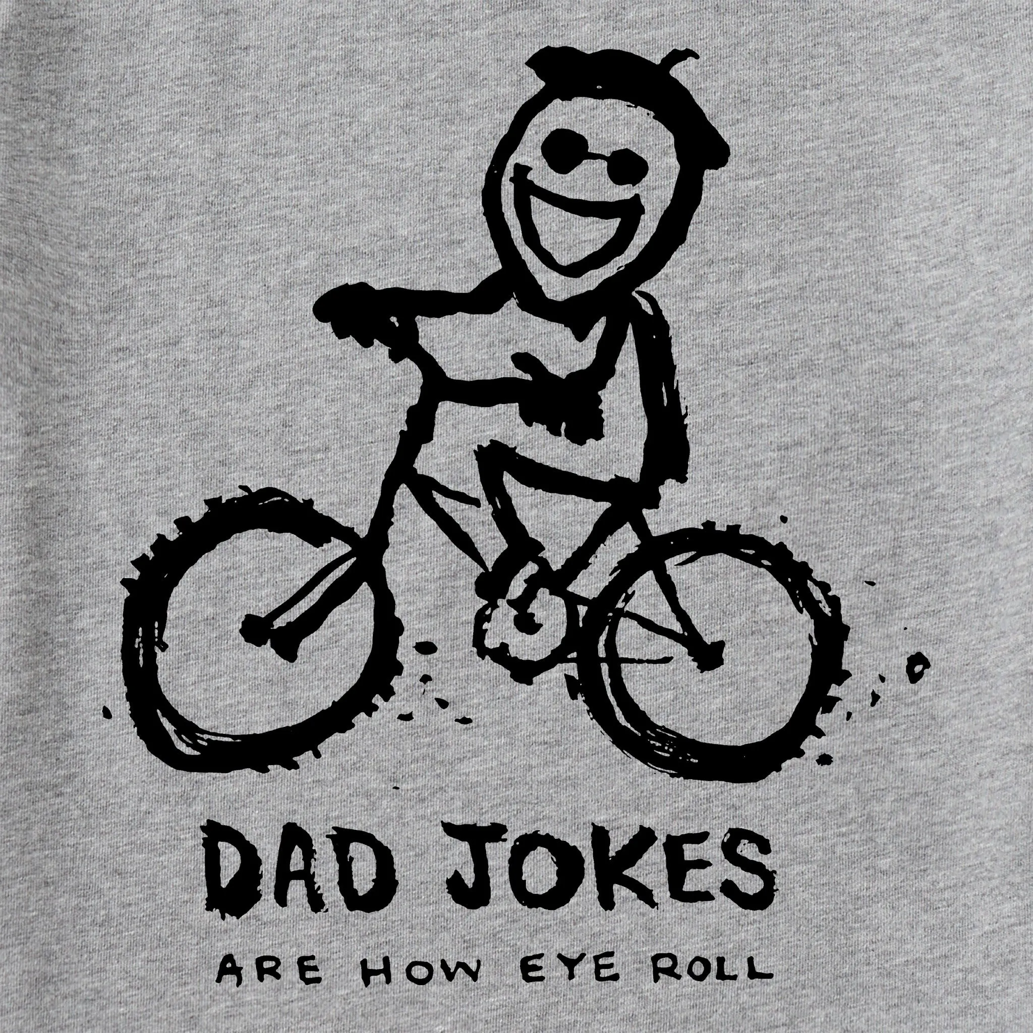 Men's Dad Jokes are how Eye Roll Bike Short Sleeve Tee Life is Good