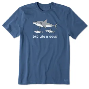 Men's Dad Life is Good Shark Short Sleeve Crusher Tee Life is Good