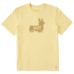 Men's Dads Best Friend Corgi Short Sleeve Crusher Tee Life is Good