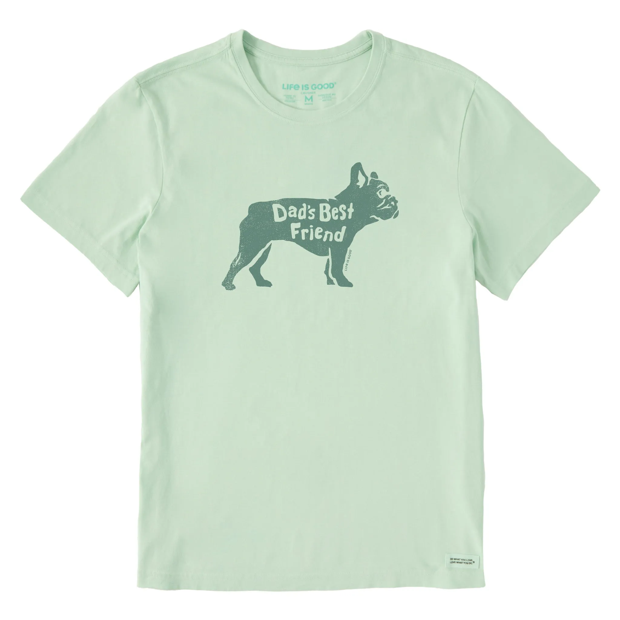Men's Dads Best Friend Frenchie Short Sleeve Crusher Tee Life is Good