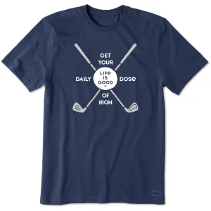 Men's Daily Dose of Iron Short Sleeve Tee Life is Good