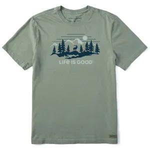 Men's Deer Scenic Short Sleeve Crusher Tee Life is Good