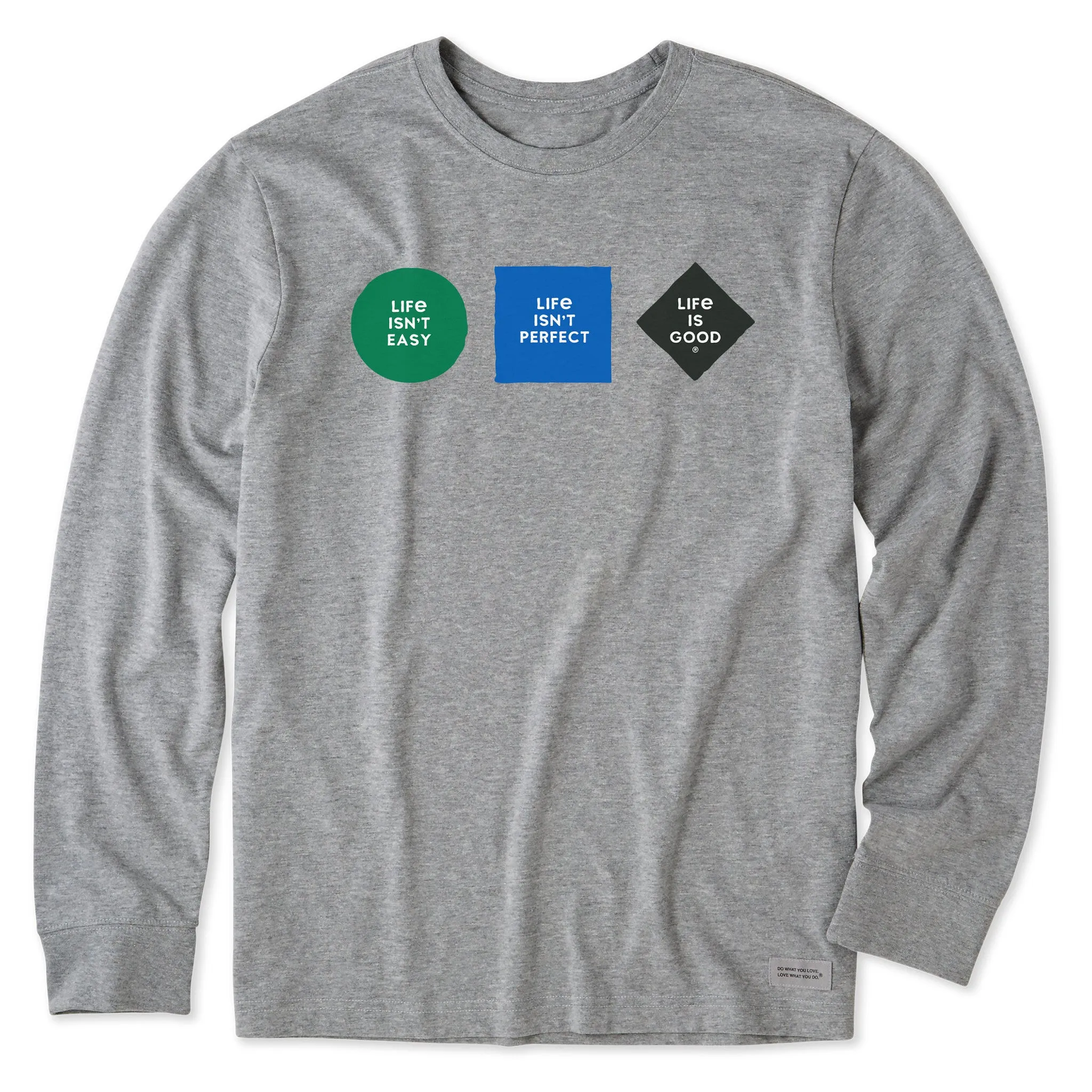 Men's Degrees of Difficulty Long Sleeve Crusher Tee Life is Good