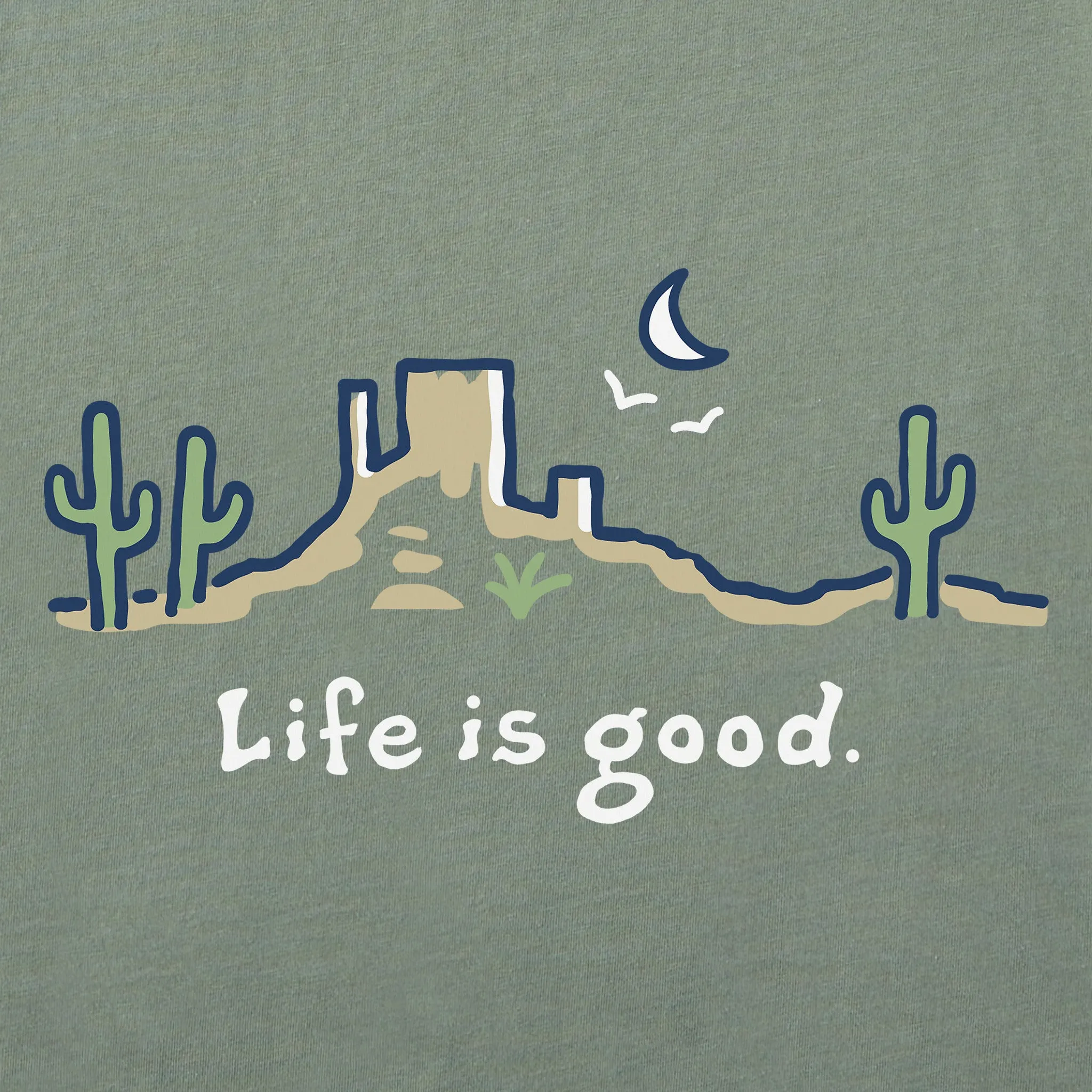 Men's Desert Vista Short Sleeve Crusher Tee Life is Good