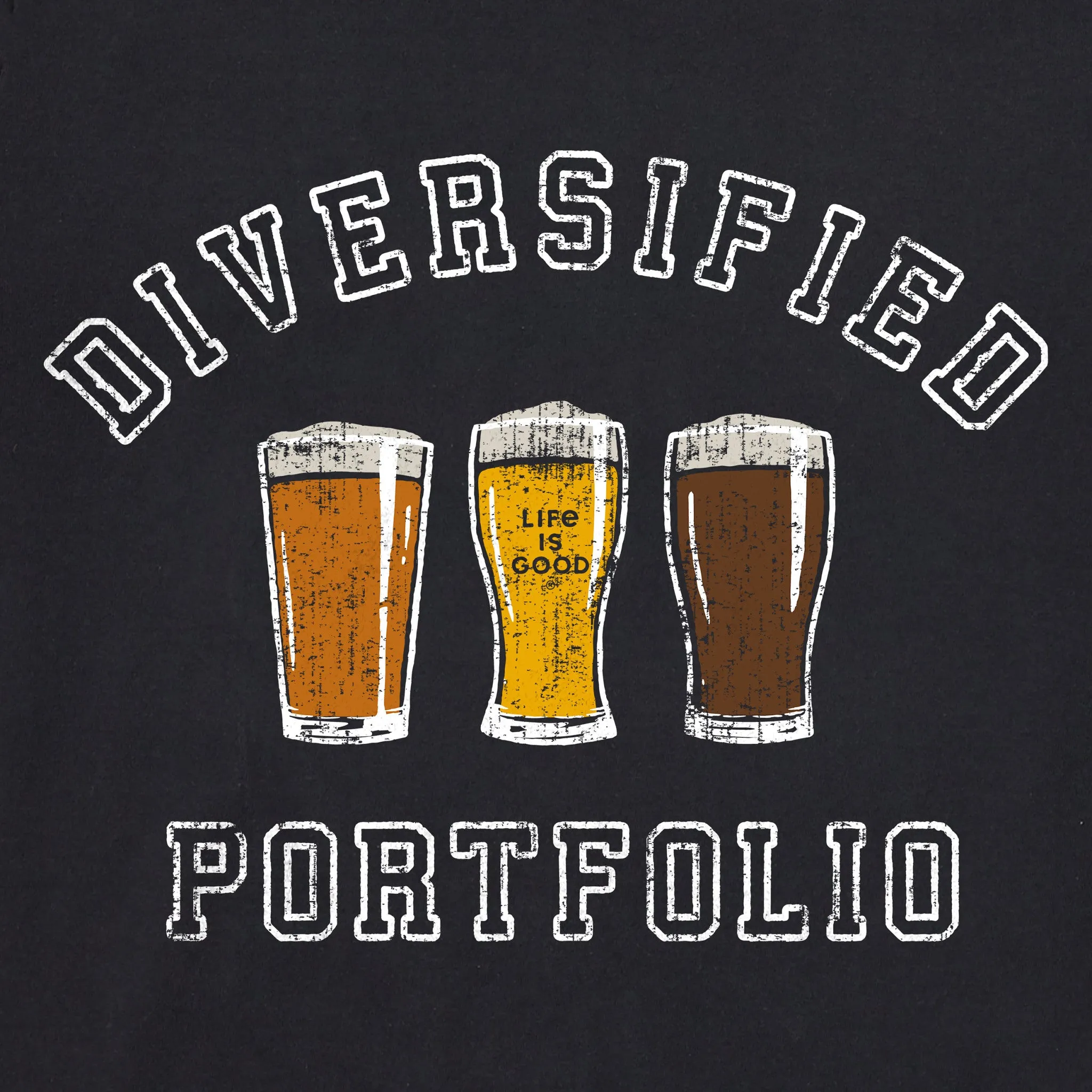 Men's Diversified Beers Short Sleeve Tee Life is Good