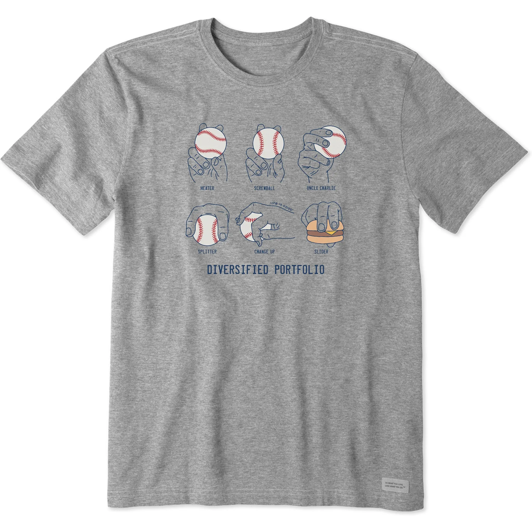 Men's Diversified Pitch Portfolio Short Sleeve Tee Life is Good