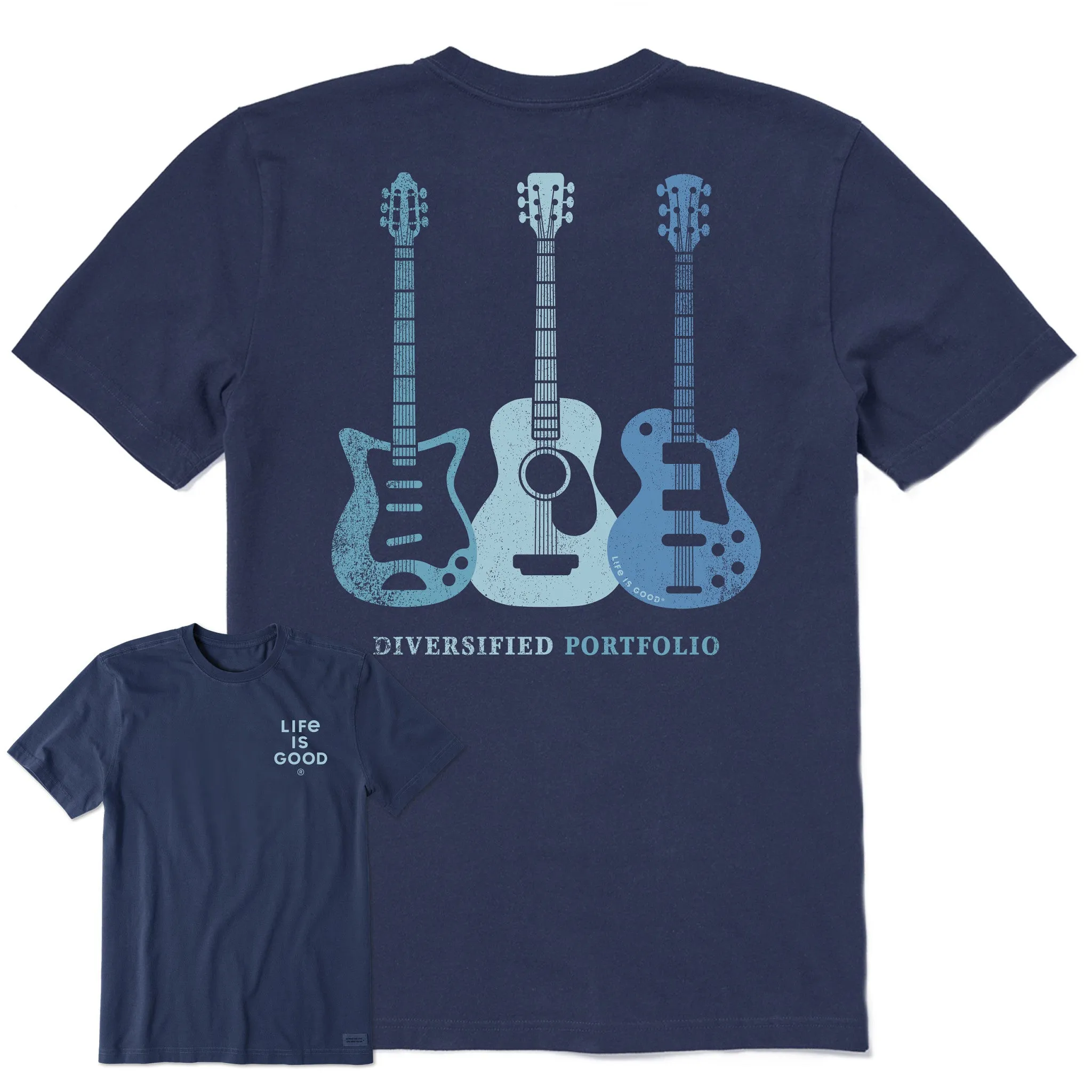 Men's Diversified Portfolio 3 Axes Short Sleeve Tee Life is Good