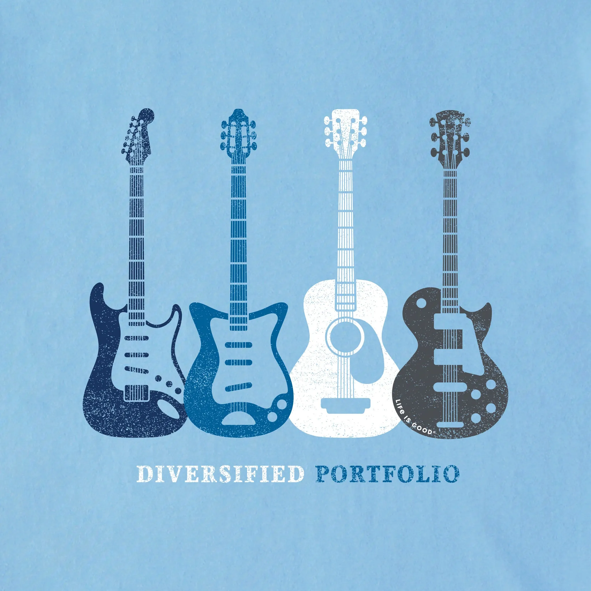 Men's Diversified Portfolio Axes Long Sleeve Crusher Tee Life is Good