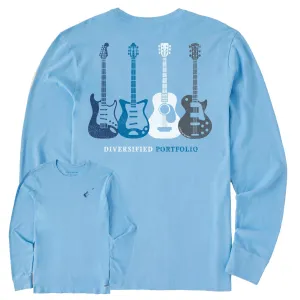 Men's Diversified Portfolio Axes Long Sleeve Crusher Tee Life is Good