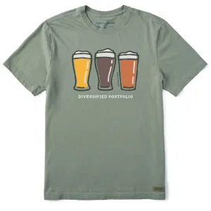 Men's Diversified Portfolio Beers Short Sleeve Tee Life is Good