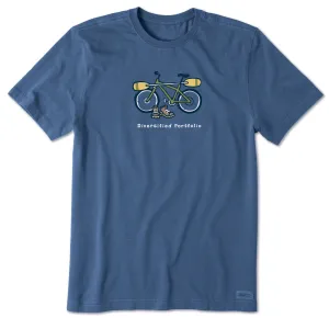Men's Diversified Portfolio Bike Short Sleeve Crusher Tee Life is Good