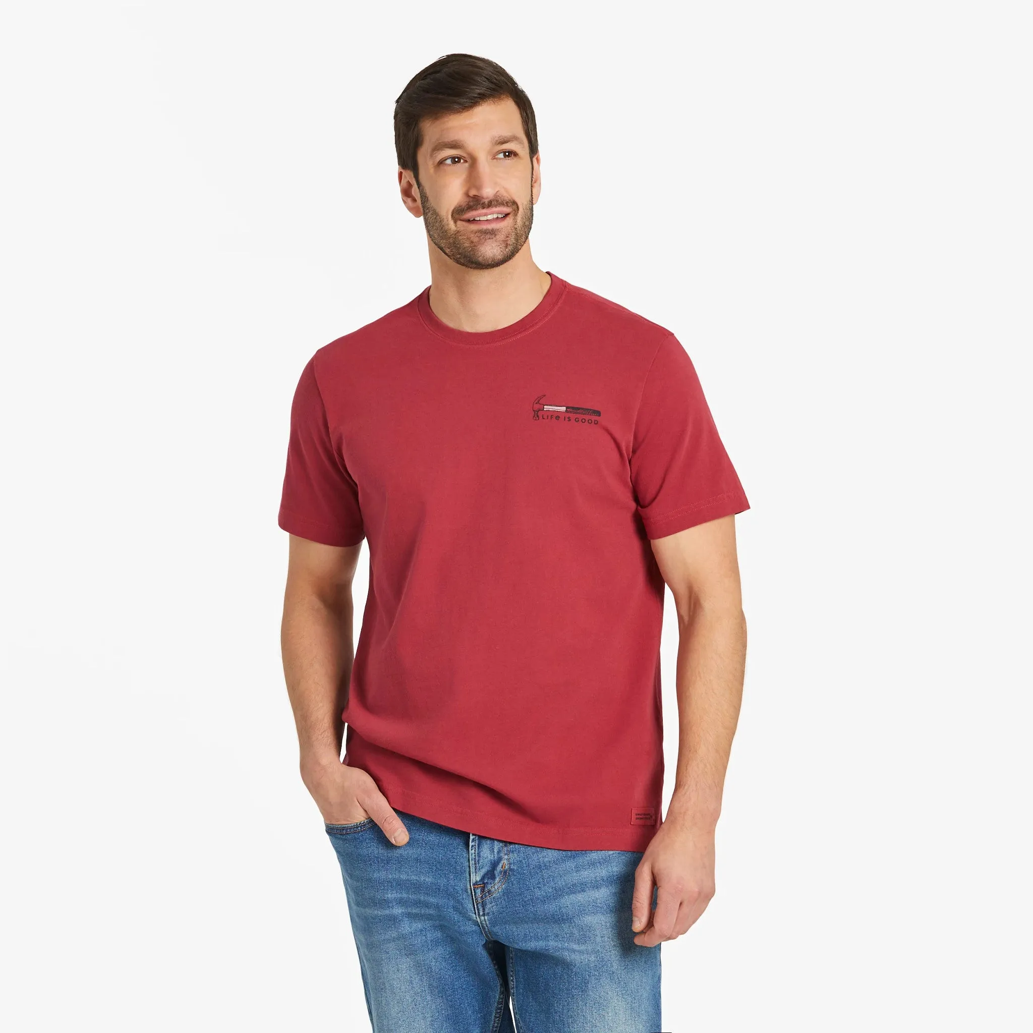 Men's Diversified Portfolio Tools Short Sleeve Crusher Tee Life is Good