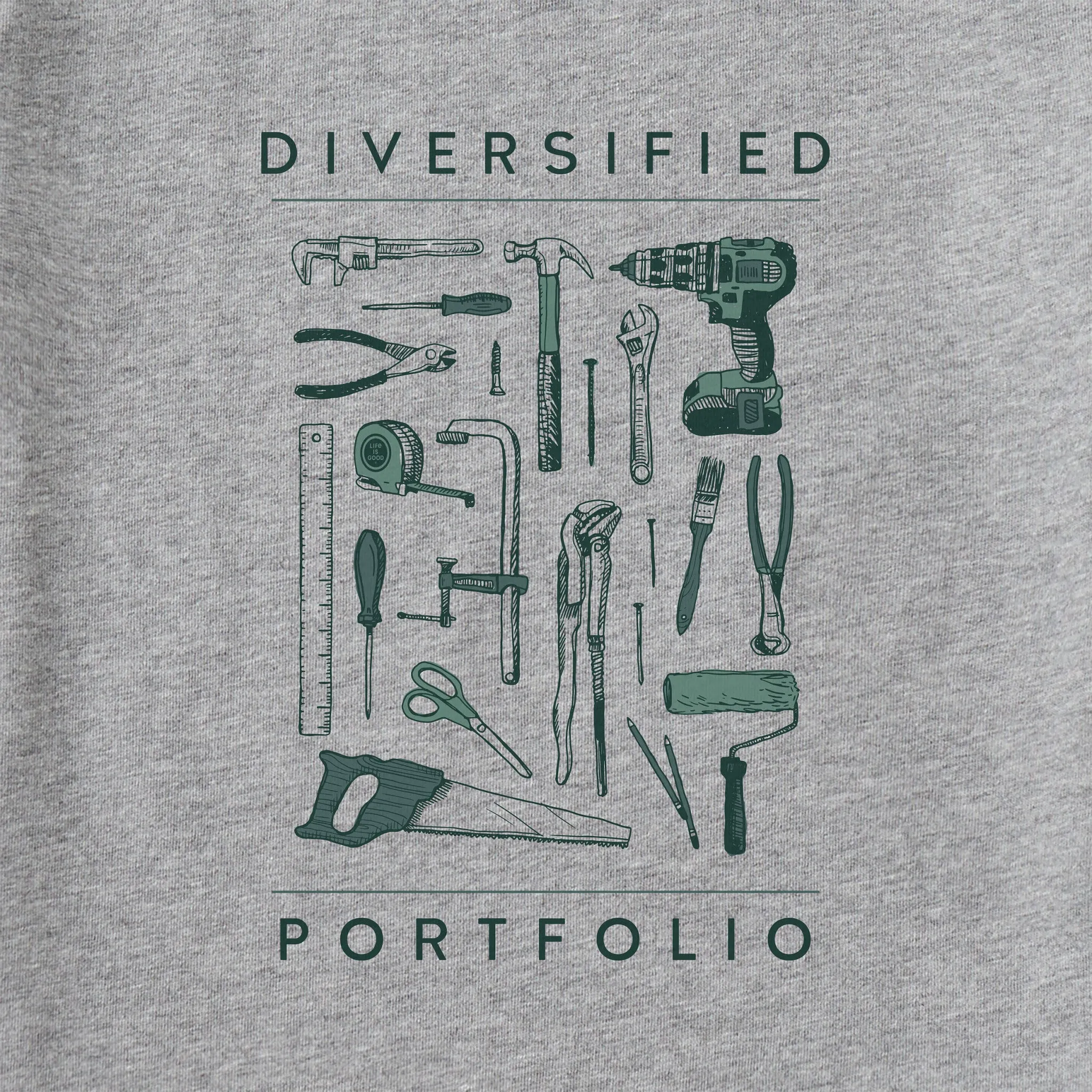 Men's Diversified Portfolio Tools Short Sleeve Tee Life is Good