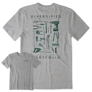 Men's Diversified Portfolio Tools Short Sleeve Tee Life is Good