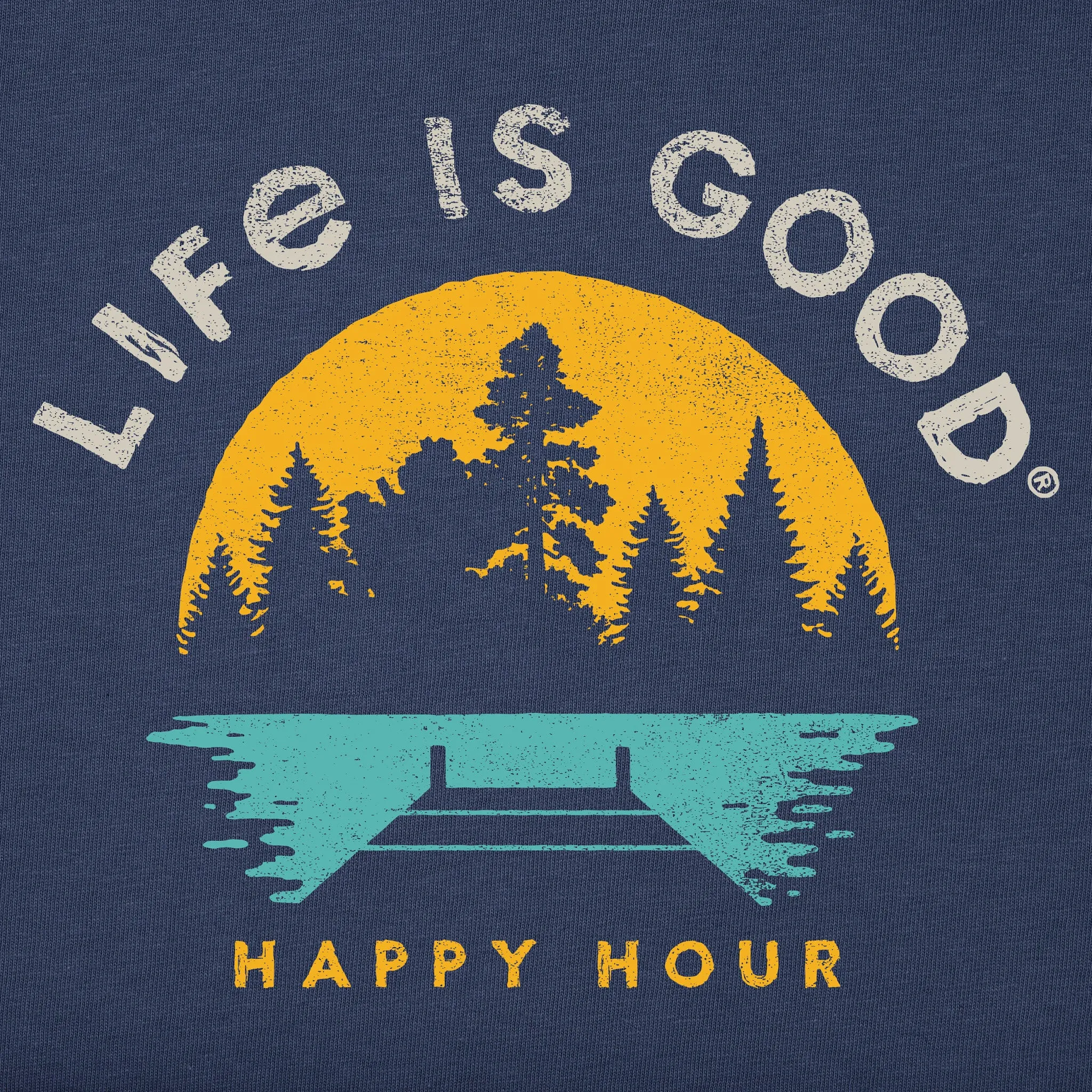 Men's Dockside Happy Hour Short Sleeve Tee Life is Good