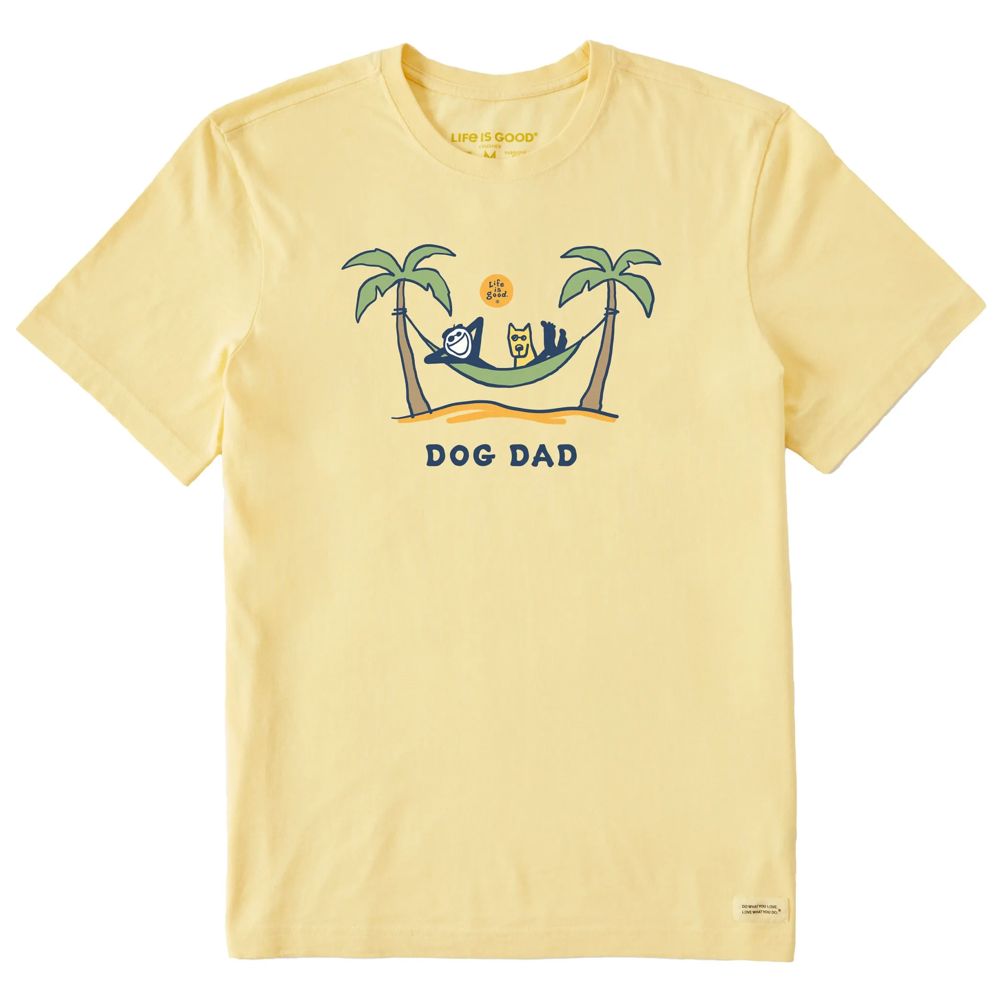Men's Dog Dad Jake & Rocket Hammock Short Sleeve Crusher Tee Life is Good
