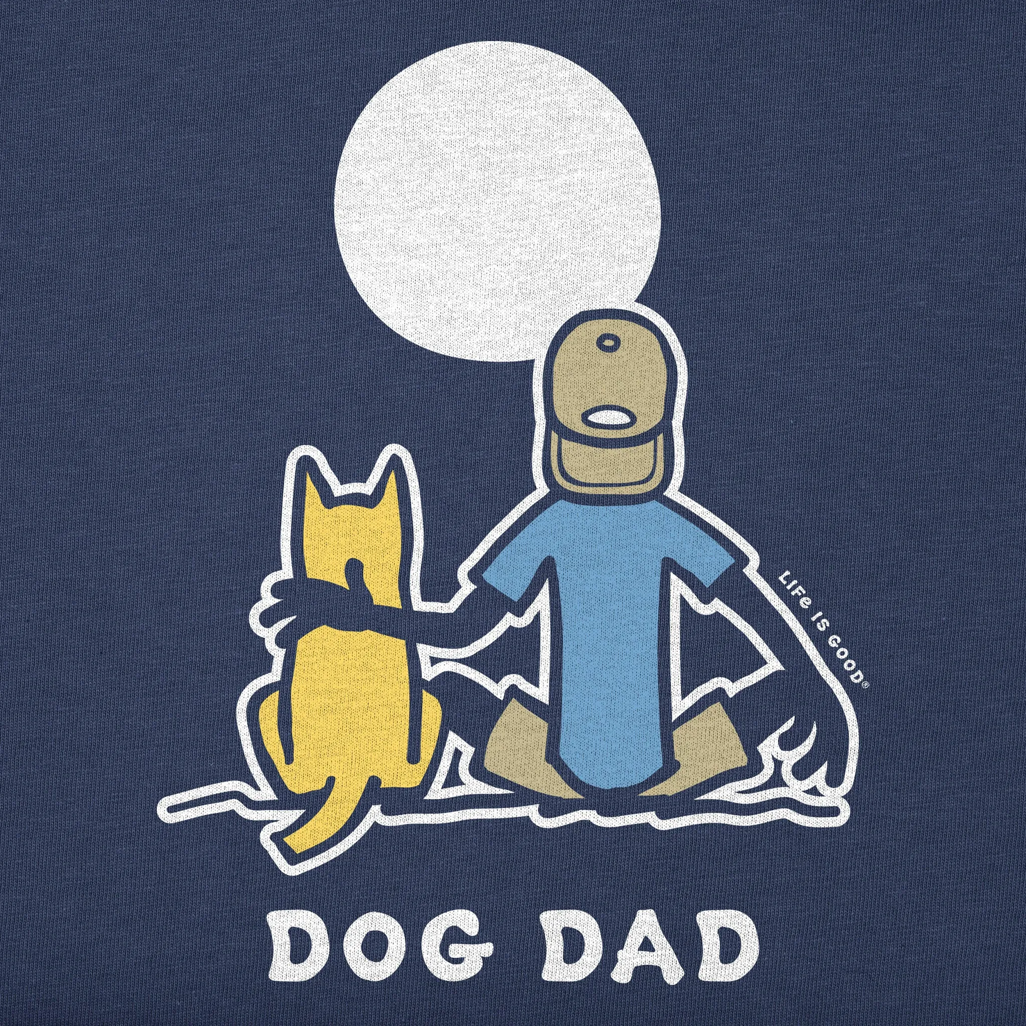 Men's Dog Dad Jake & Rocket Moon Short Sleeve Tee Life is Good