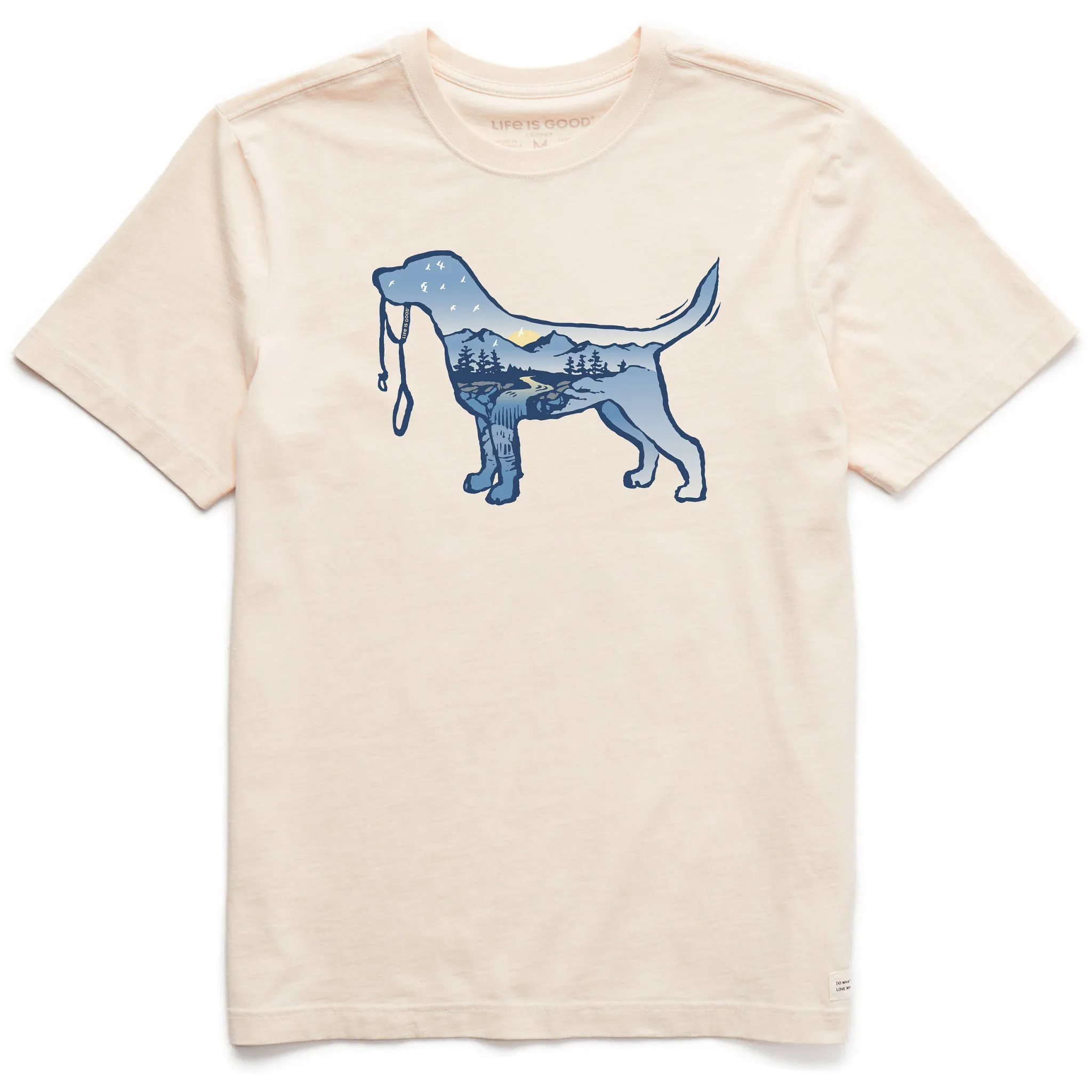 Men's Dog Mountain Scene Short Sleeve Crusher Tee Life is Good