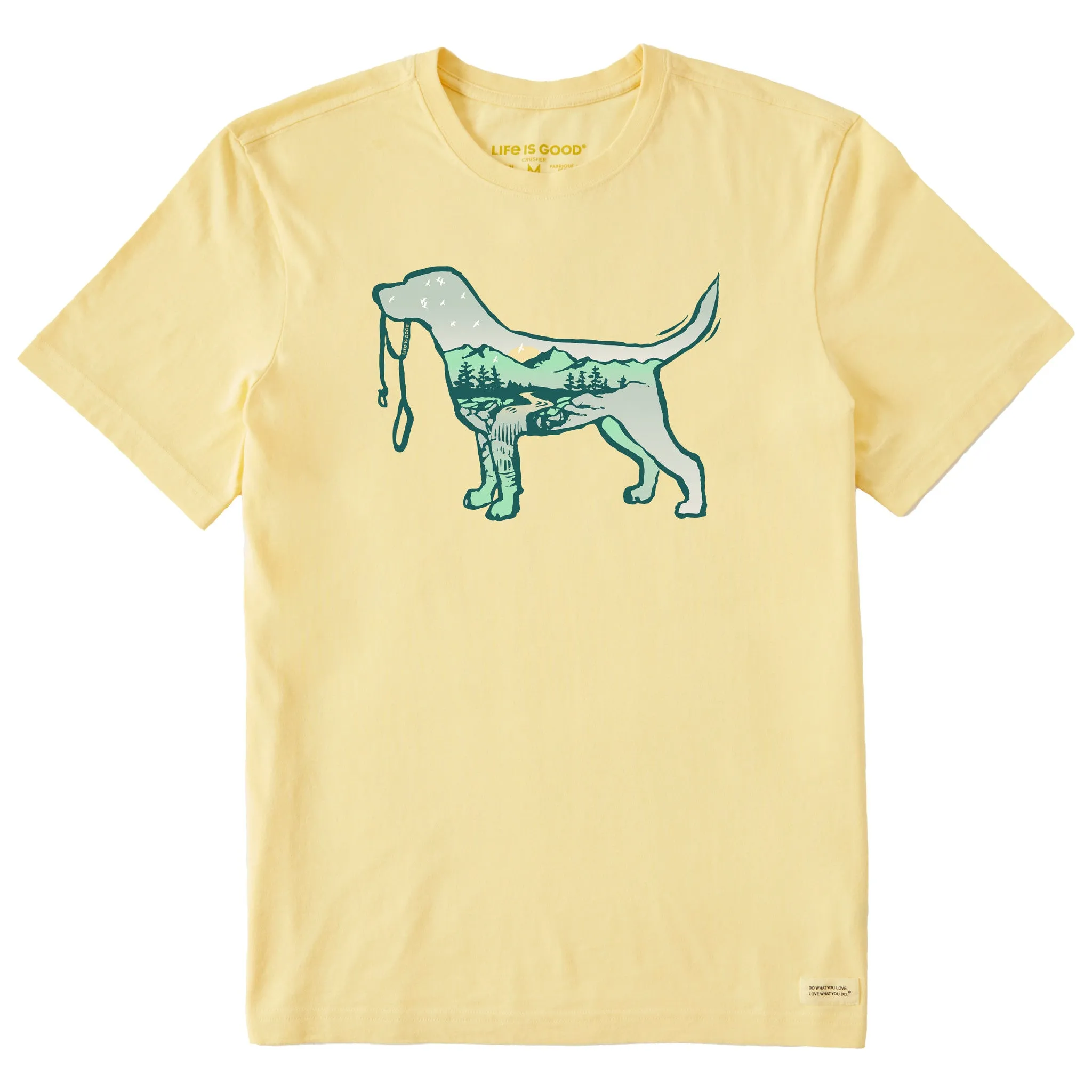 Men's Dog Mountain Scene Short Sleeve Crusher Tee Life is Good