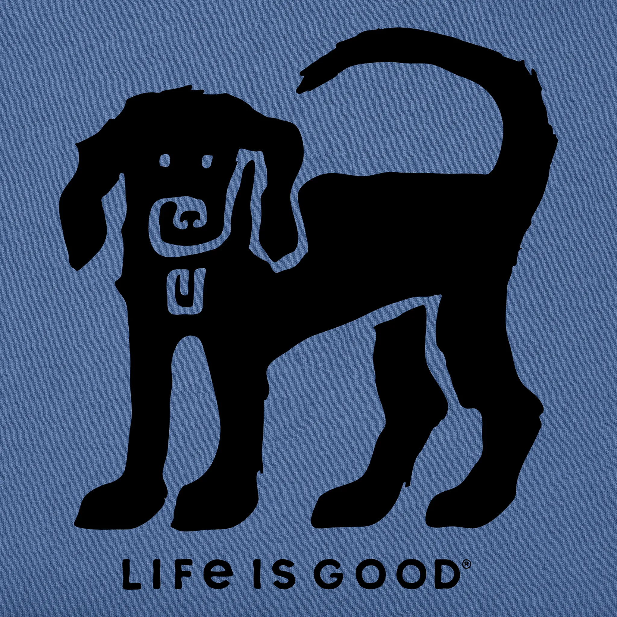Men's Dog Stamp Short Sleeve Tee Life is Good