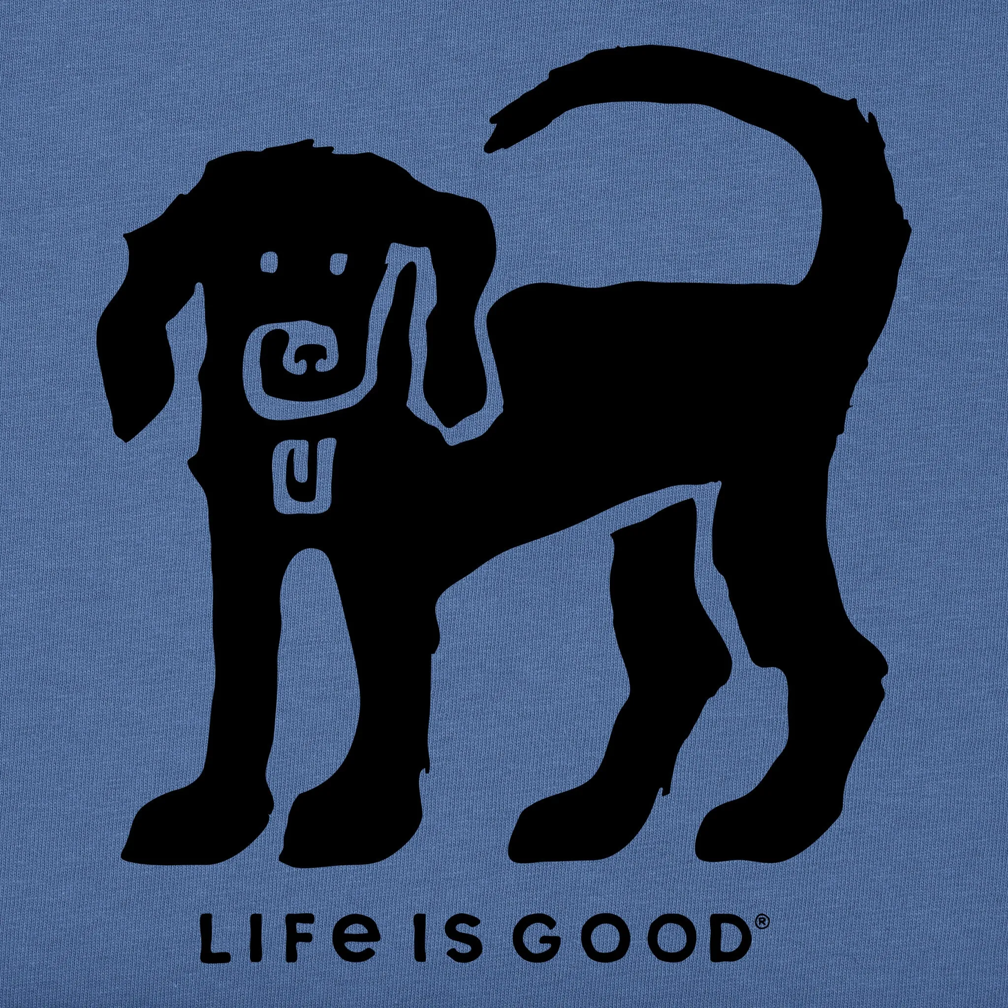 Men's Dog Stamp Short Sleeve Tee Life is Good
