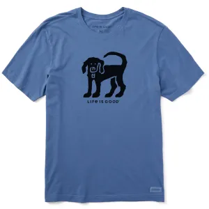 Men's Dog Stamp Short Sleeve Tee Life is Good
