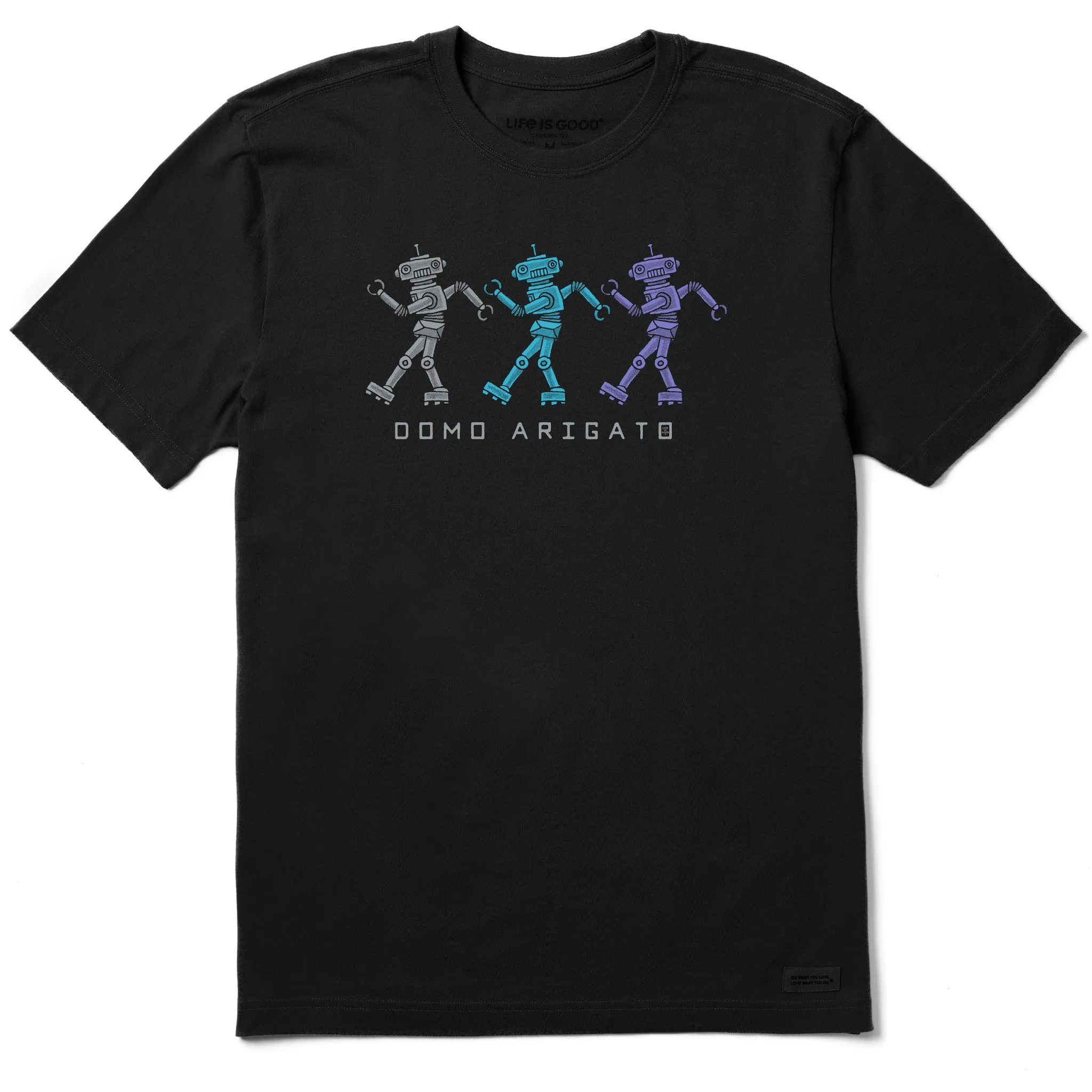 Men's Domo Arigato Robots Short Sleeve Crusher Tee Life is Good