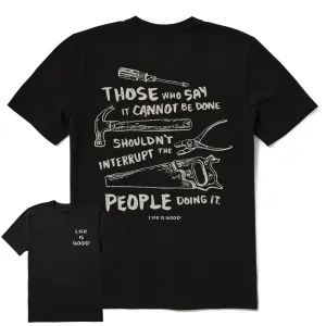 Men's Don't Interrupt Handyman Tools Short Sleeve Tee Life is Good