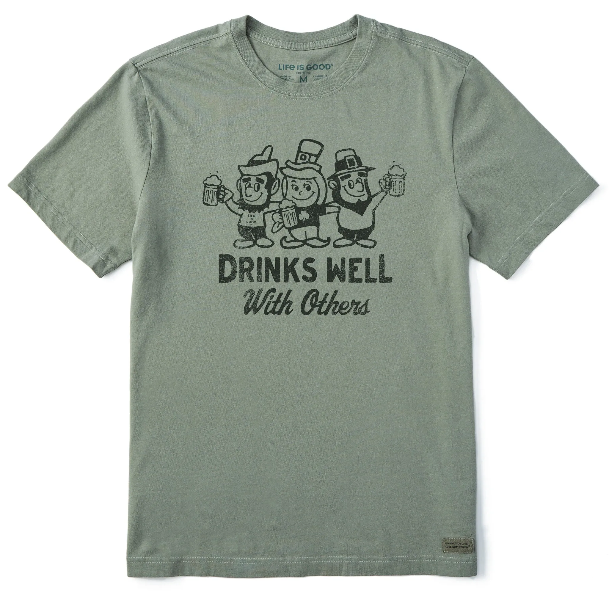 Men's Drinks Well Leprechauns Short Sleeve Crusher Tee Life is Good