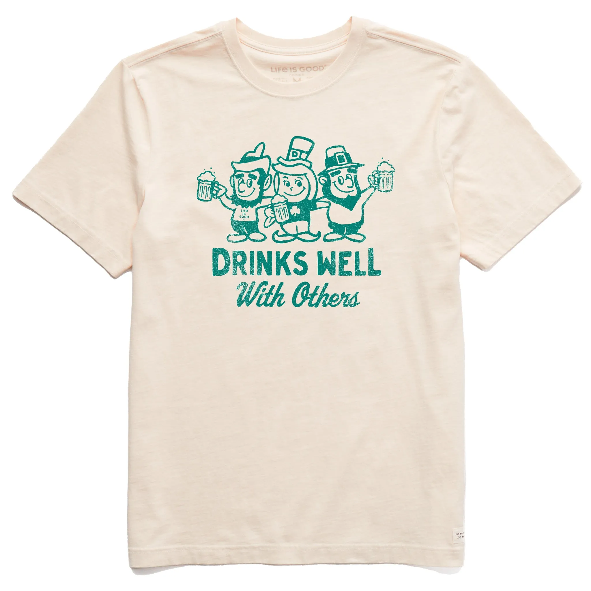 Men's Drinks Well Leprechauns Short Sleeve Crusher Tee Life is Good