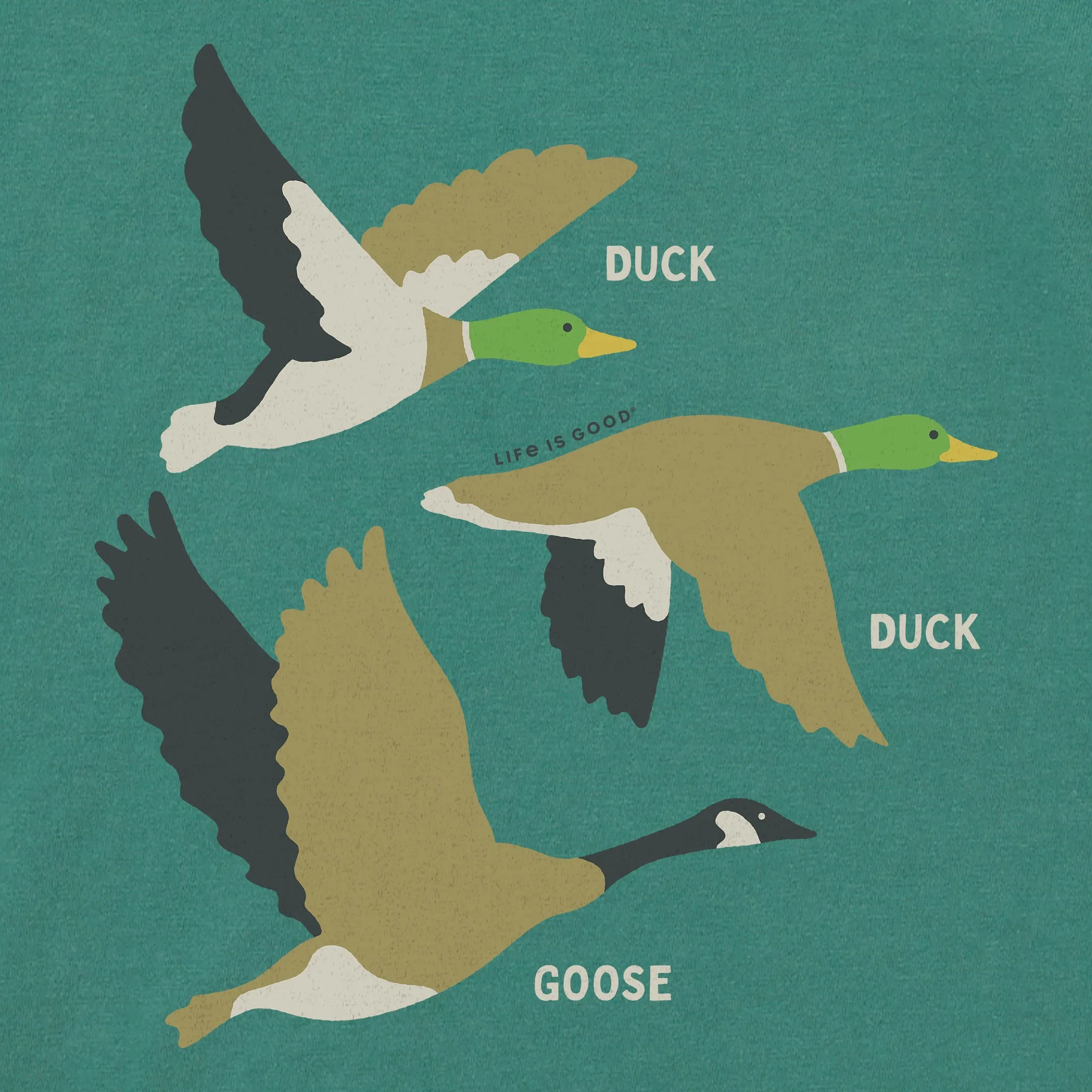 Men's Duck Duck Goose Short Sleeve Crusher Tee Life is Good