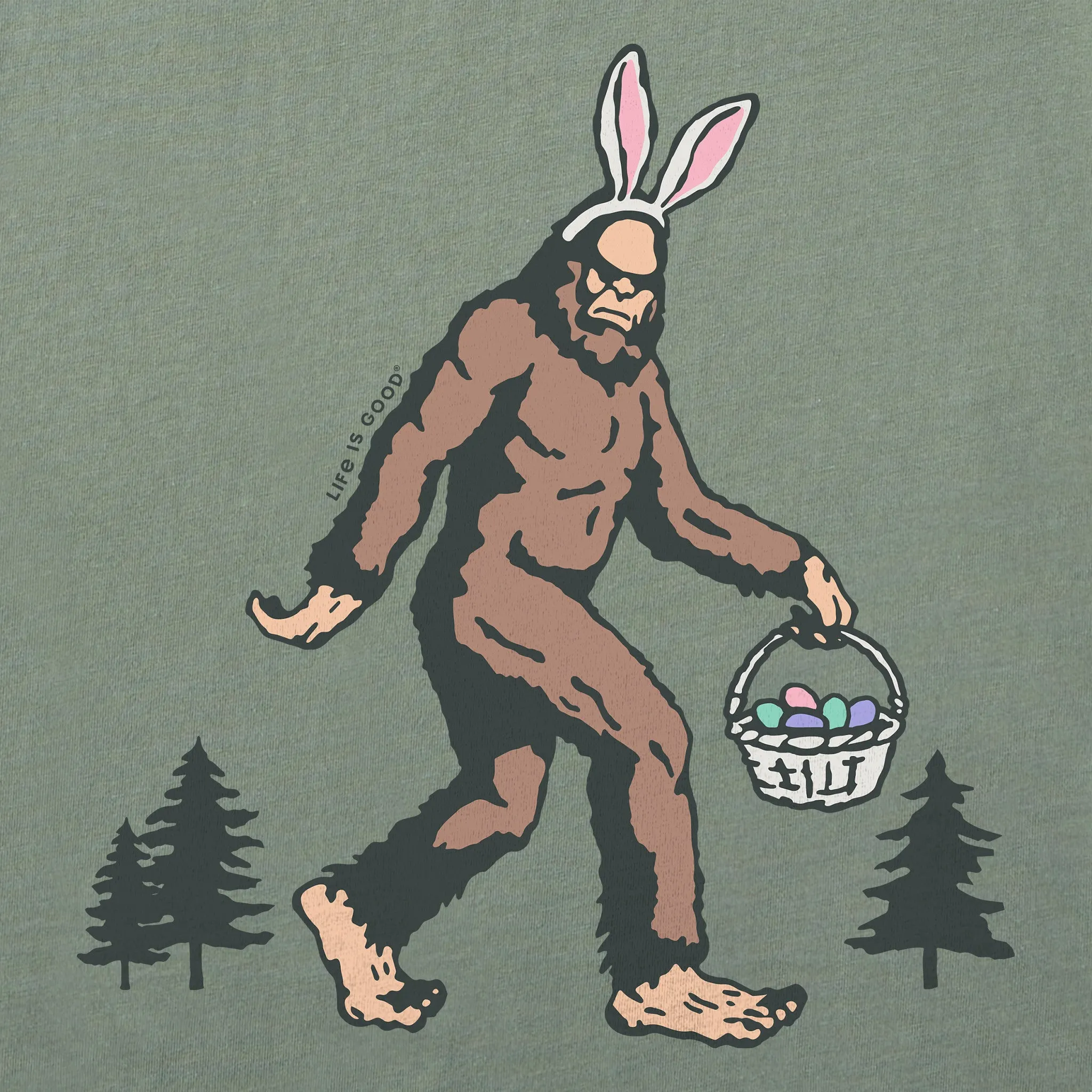Men's Easter Bigfoot Short Sleeve Tee Life is Good