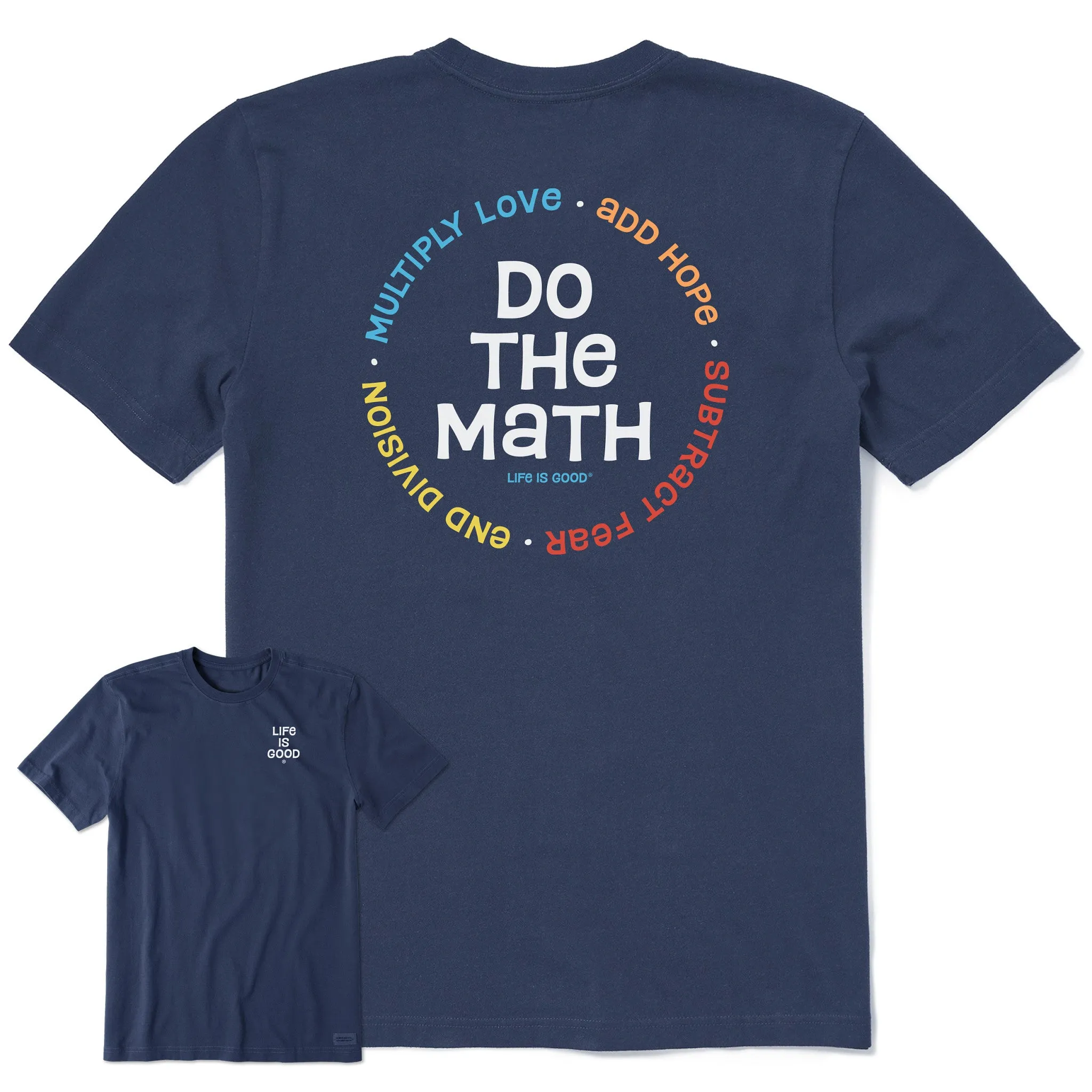 Men's End Division Do the Math Short Sleeve Tee Life is Good