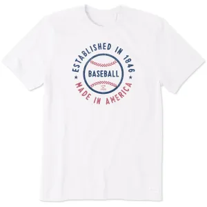 Men's Est. in 1846 Baseball Short Sleeve Crusher Tee Life is Good
