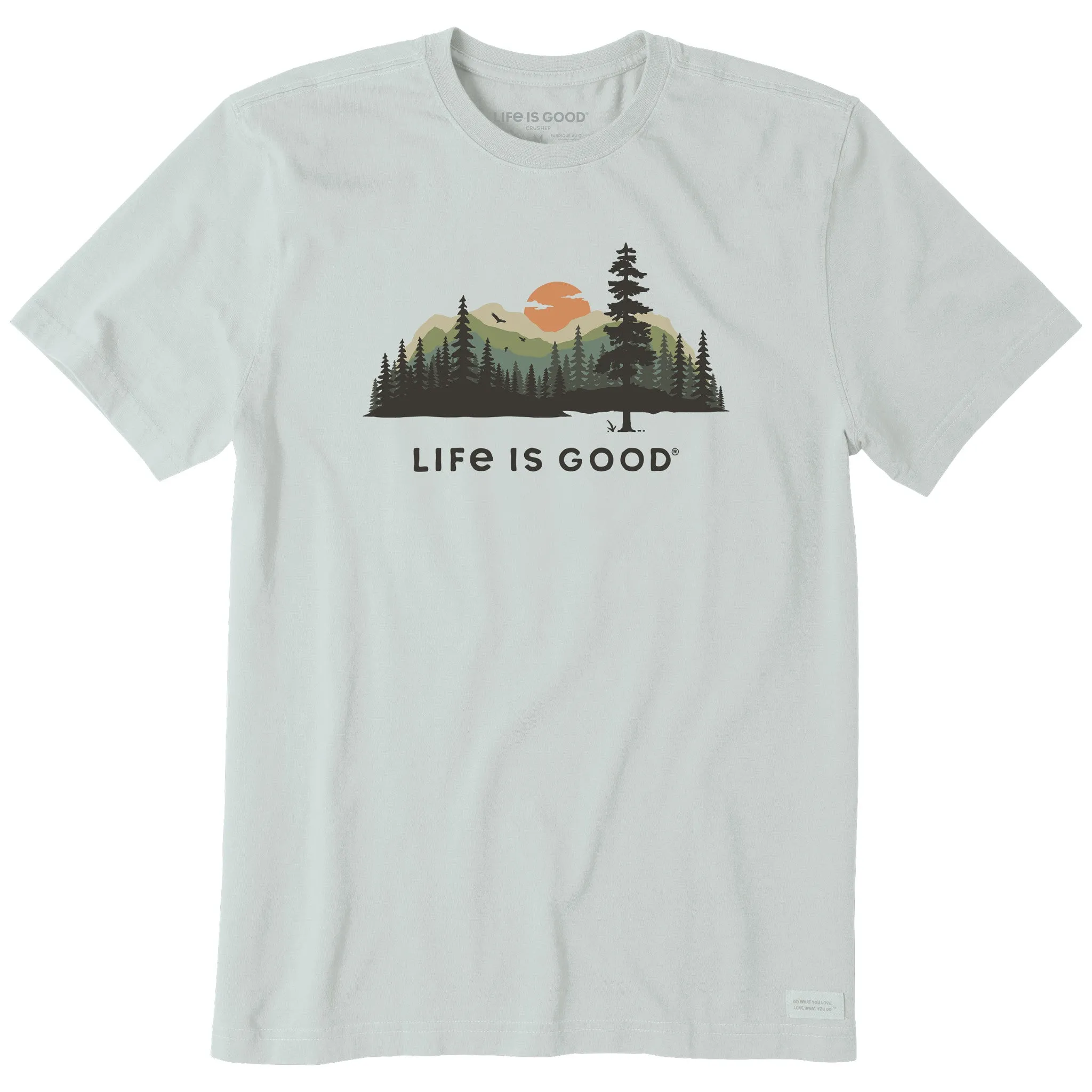 Men's Evergreen Silhouette Short Sleeve Crusher Tee Life is Good
