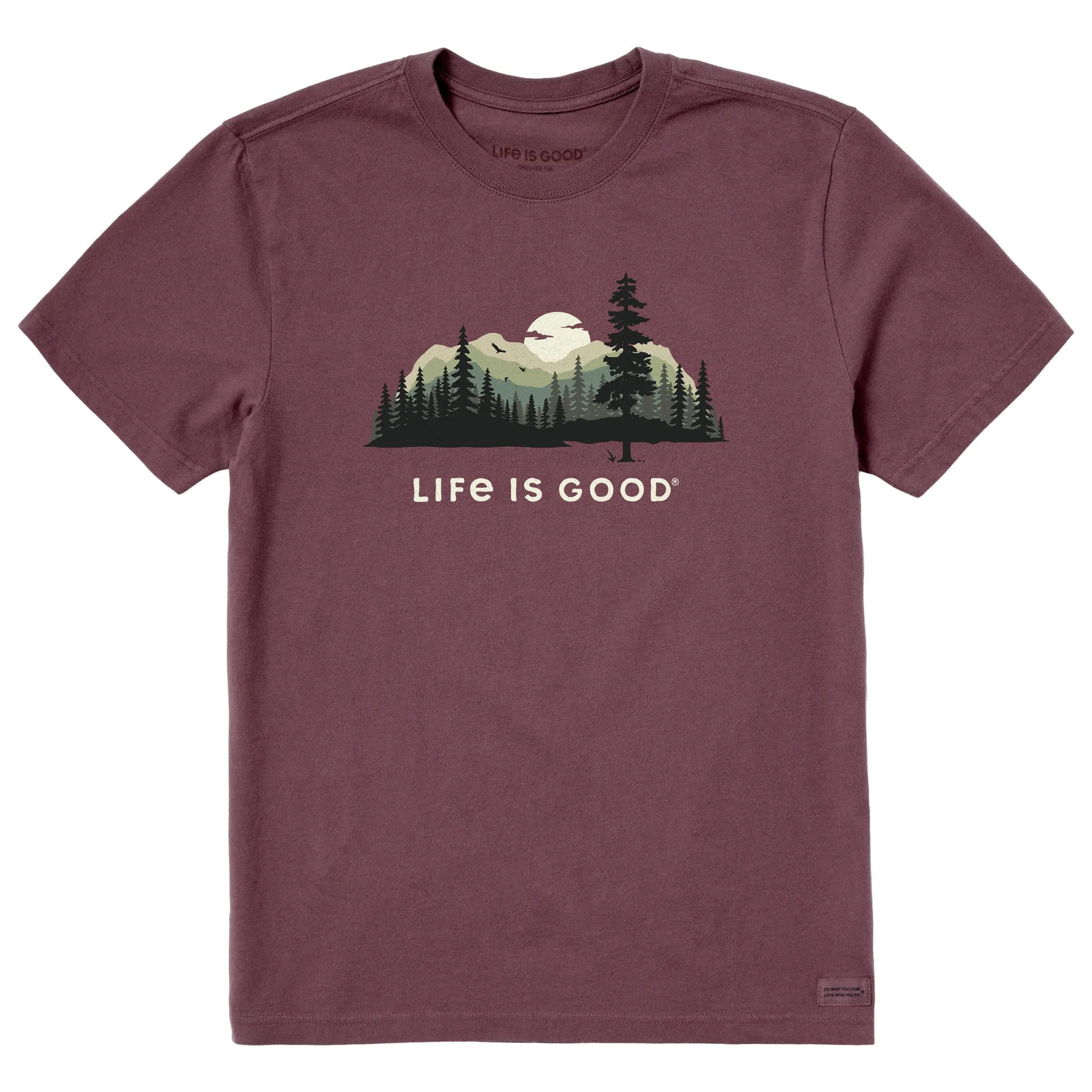 Men's Evergreen Silhouette Short Sleeve Crusher Tee Life is Good