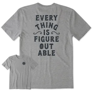 Men's Everything is Figureoutable Short Sleeve Crusher-LITE Tee Life is Good