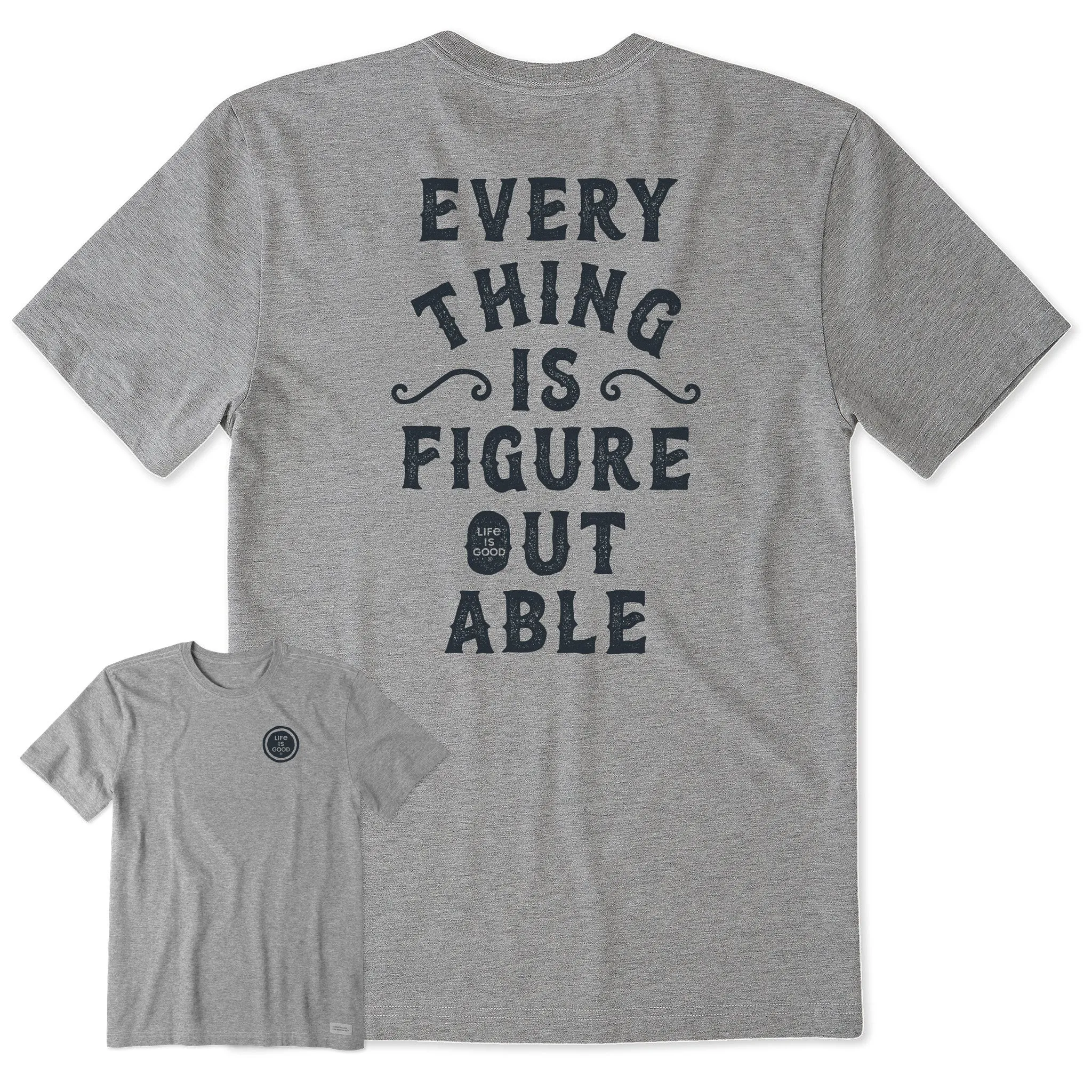 Men's Everything is Figureoutable Short Sleeve Crusher-LITE Tee Life is Good